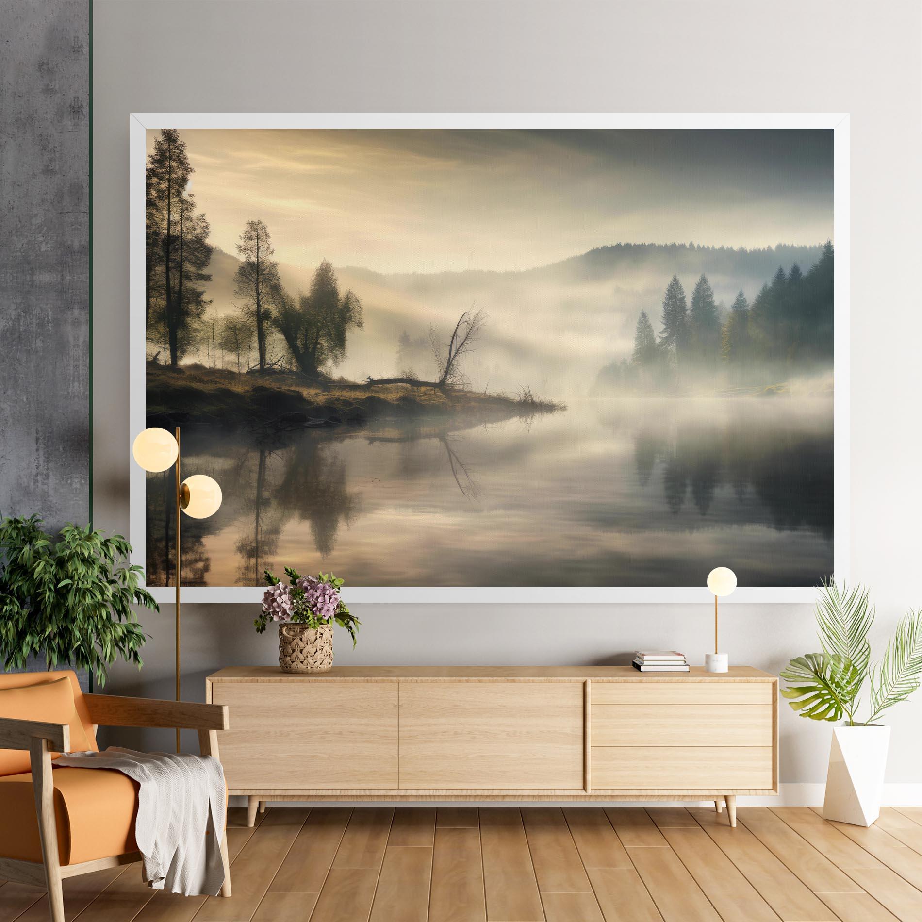 Vászonkép Foggy Morning mockup 9