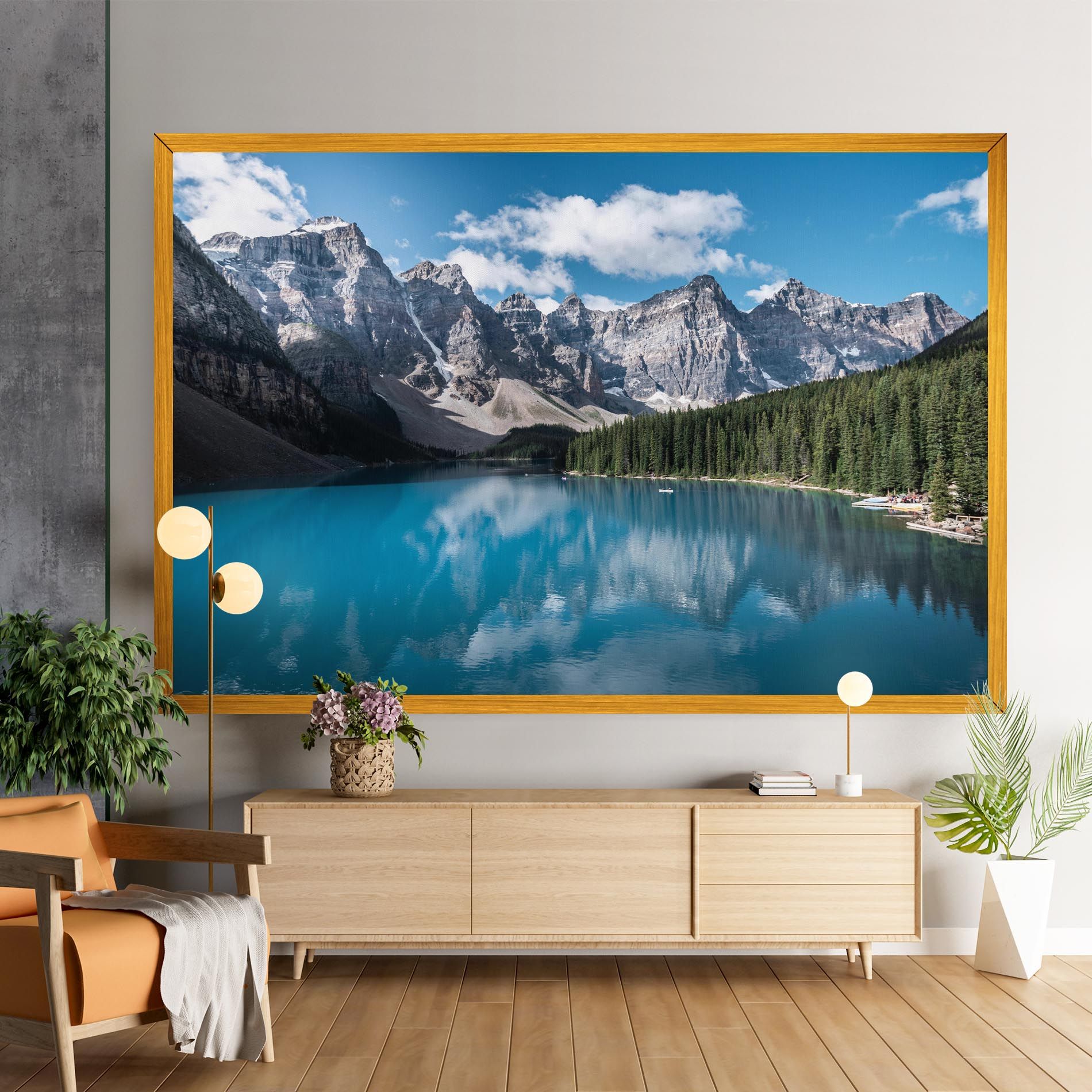 Beautiful Lake Canada mockup 9