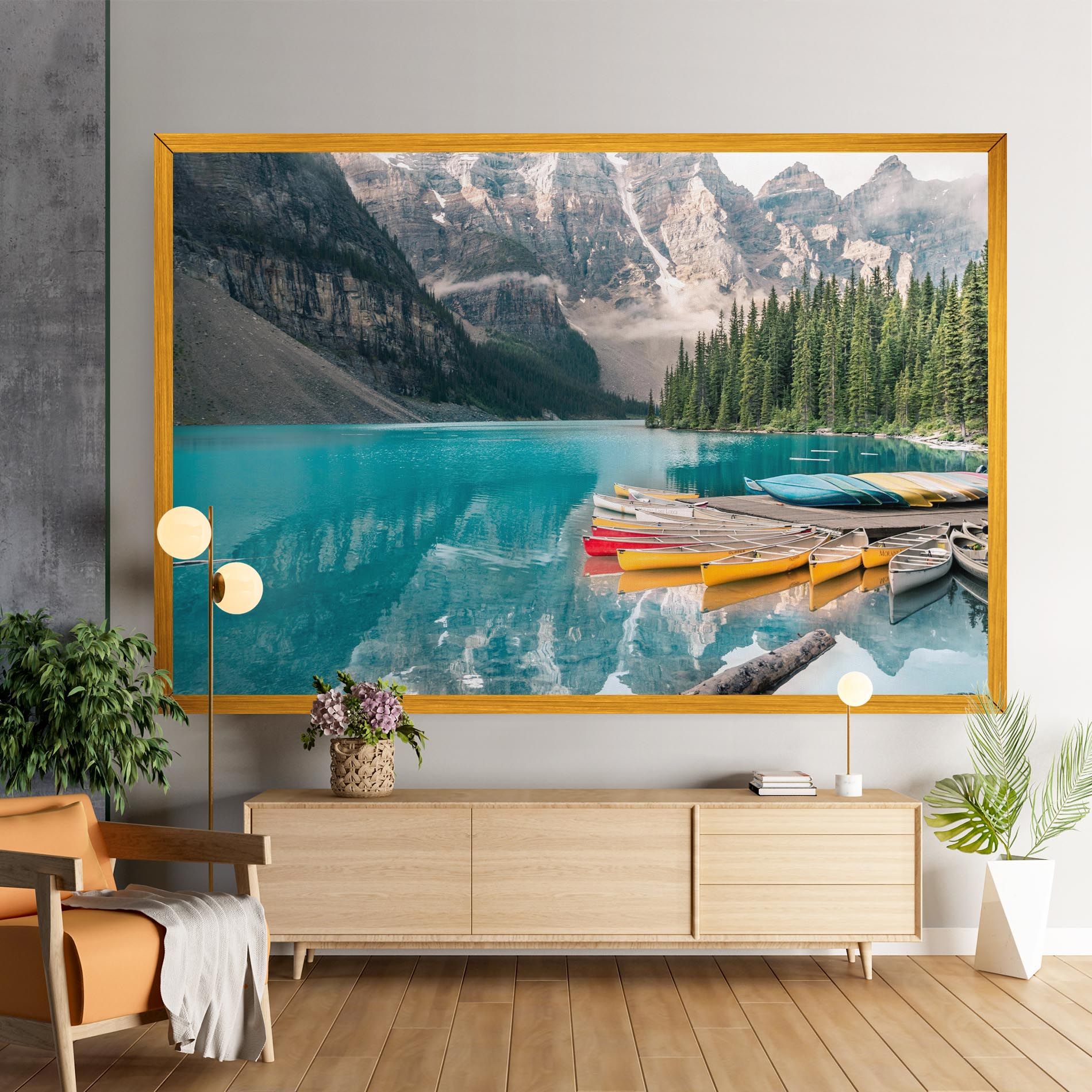 Beautiful Moraine Lake mockup 9