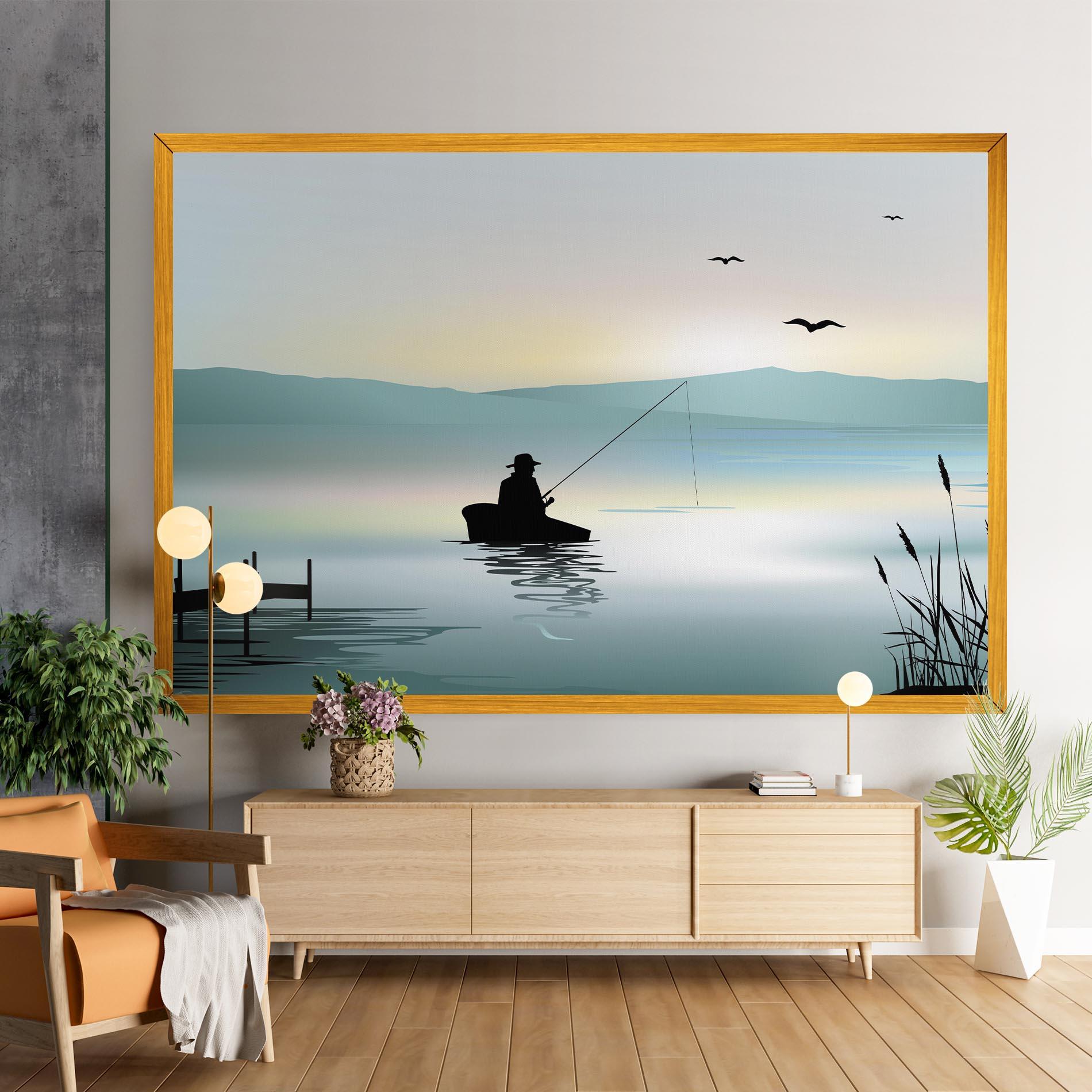 Vászonkép Fishman Lake View mockup 9