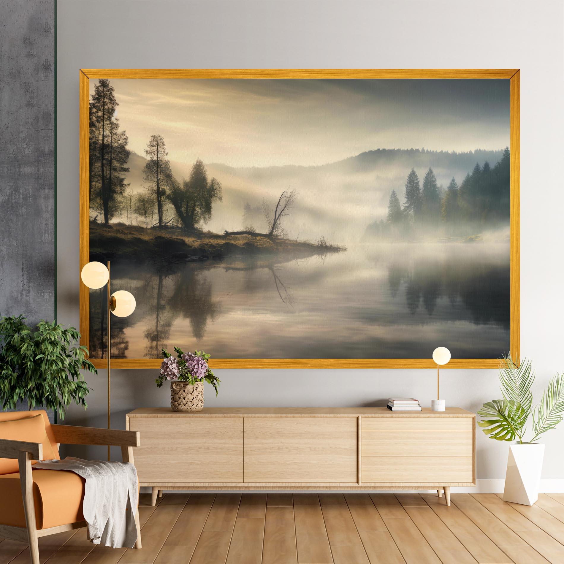 Vászonkép Foggy Morning mockup 9