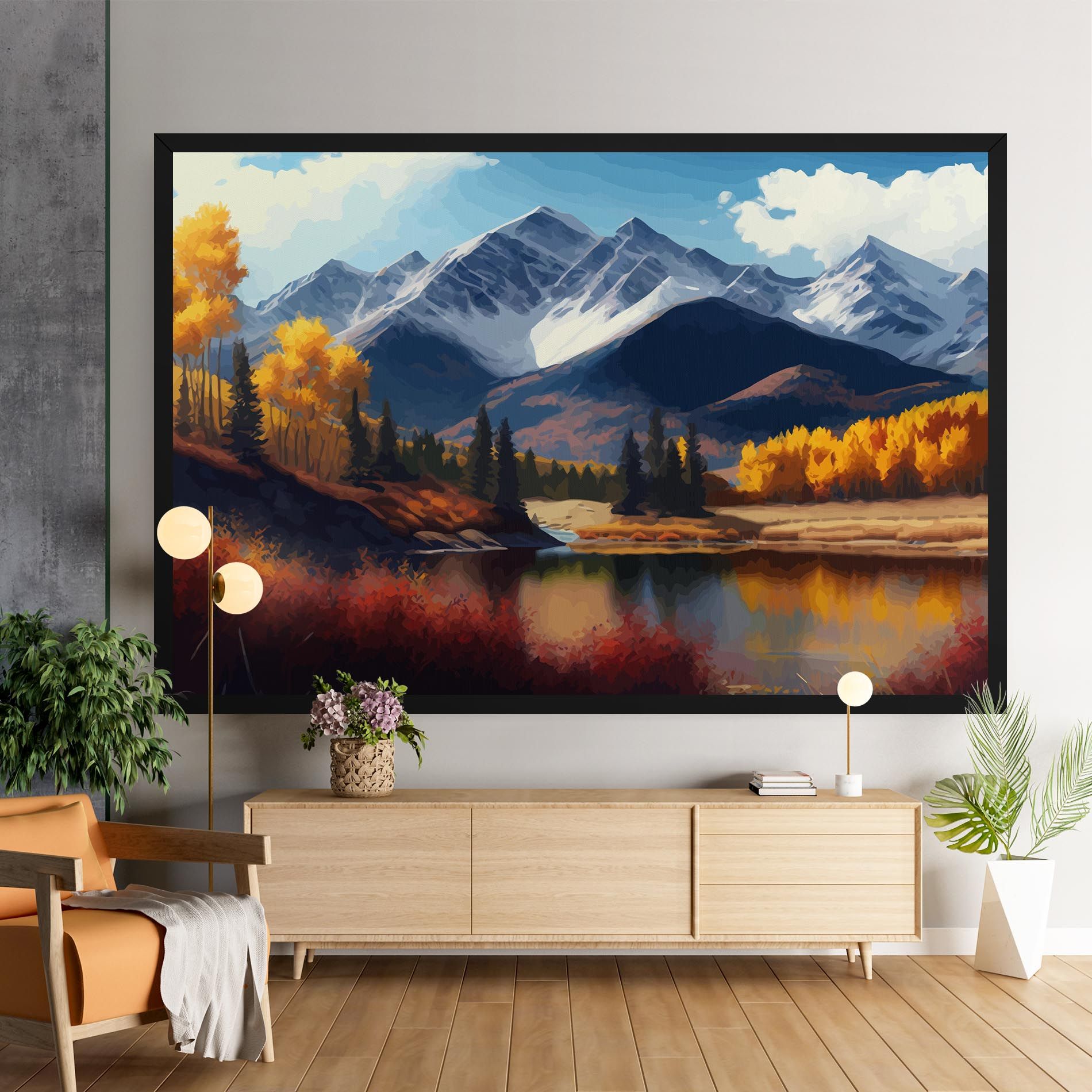 Lake Autumn View mockup 9
