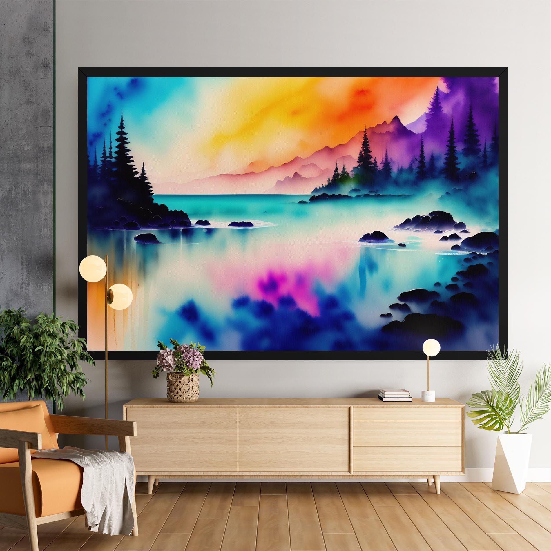 Lake Painting mockup 9