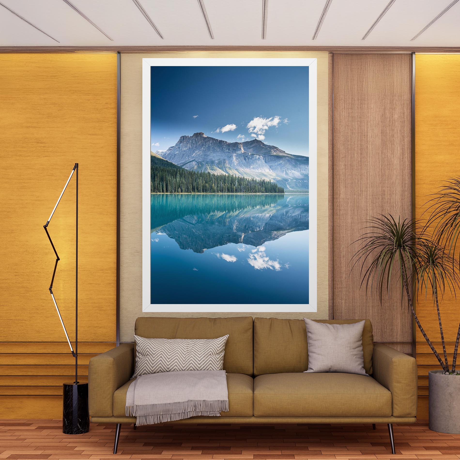 Vászonkép Blue Mountain Lake mockup 9