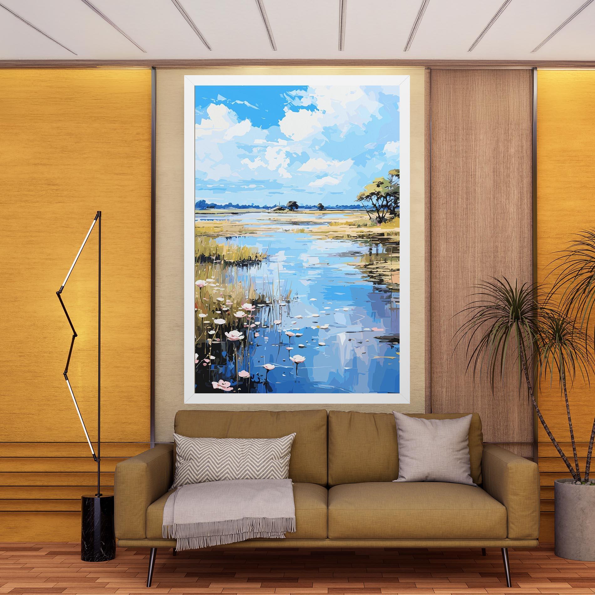 Vászonkép Riverside Flowers mockup 9