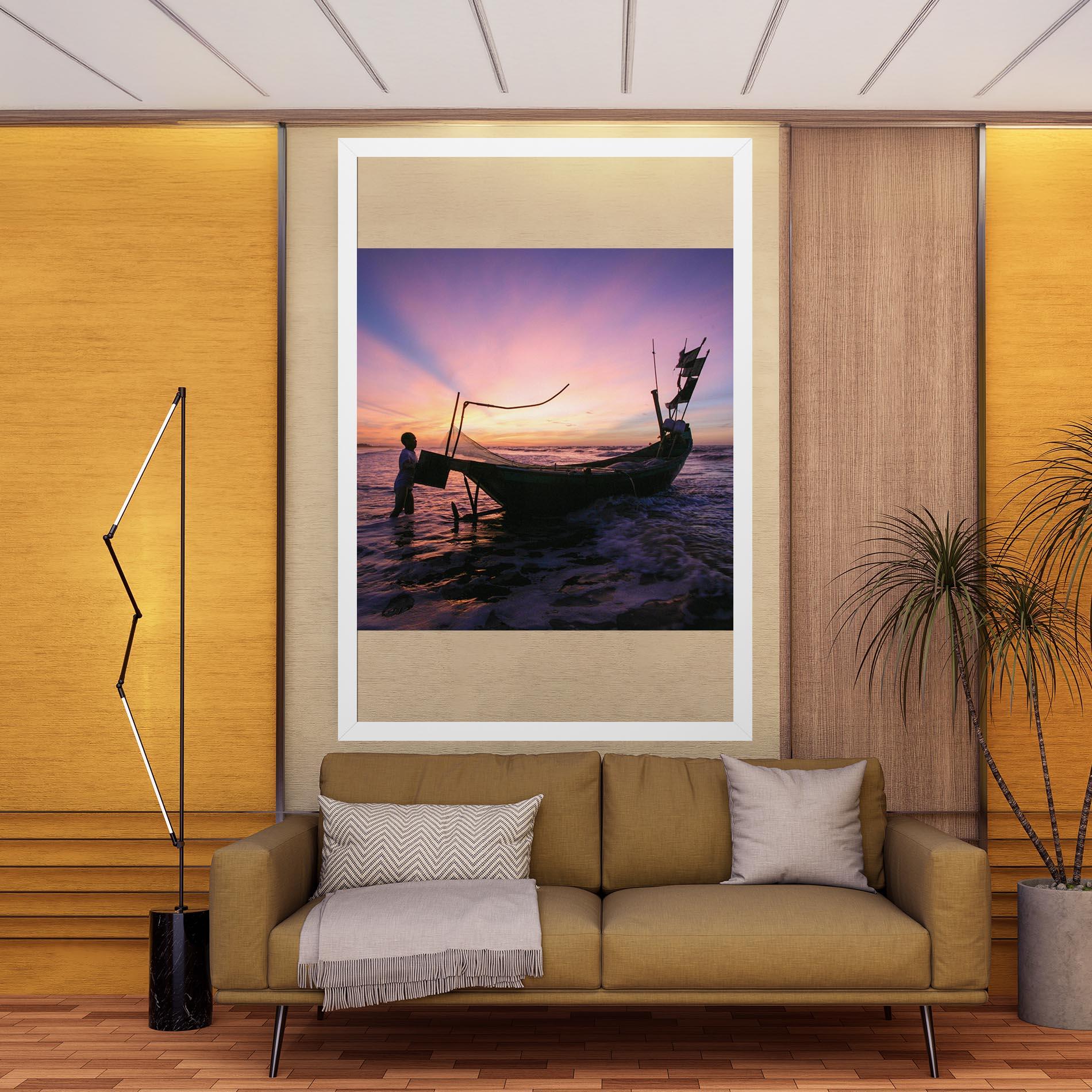 Vászonkép Sailor At Dawn mockup 9