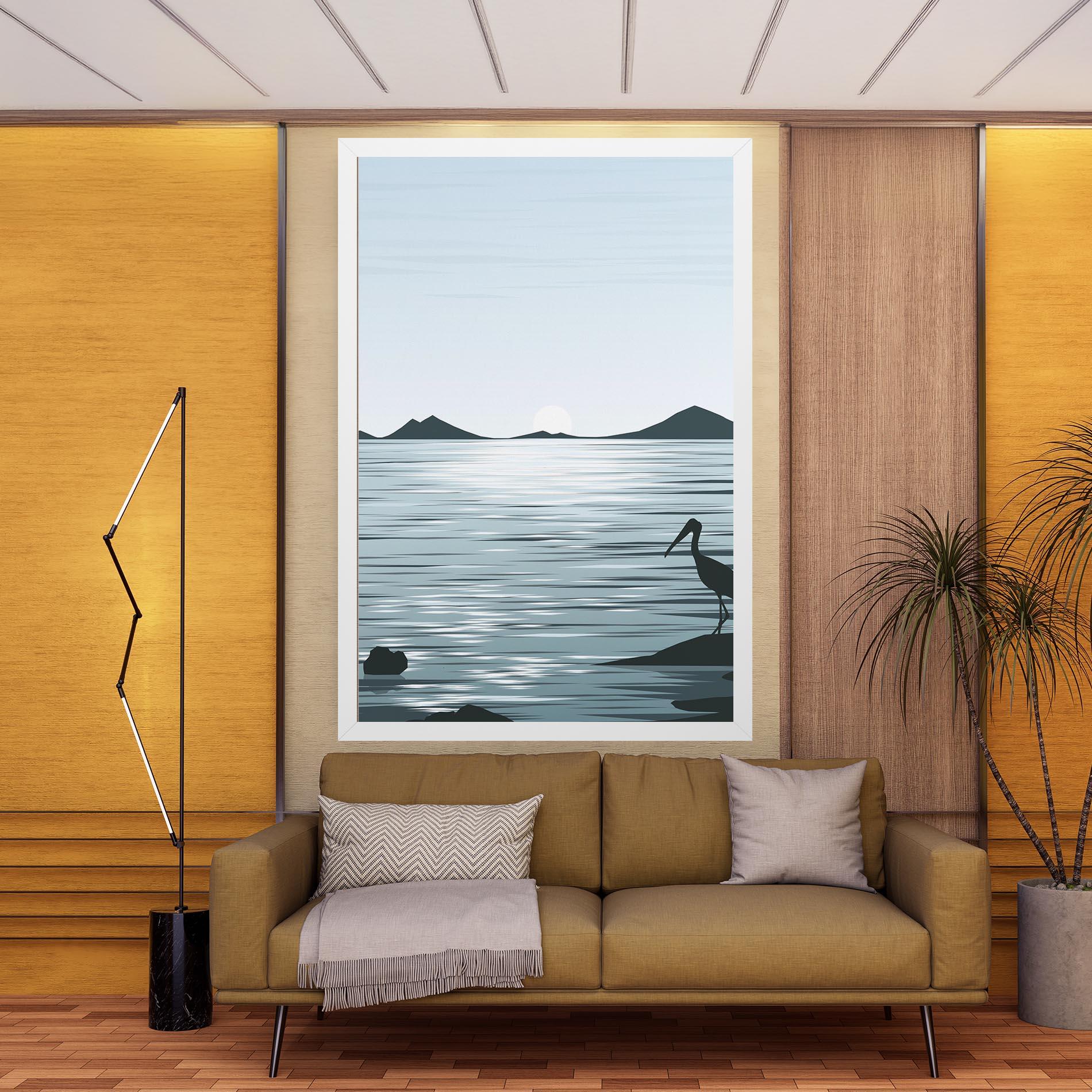 Vászonkép Sparkling_lake_view mockup 9