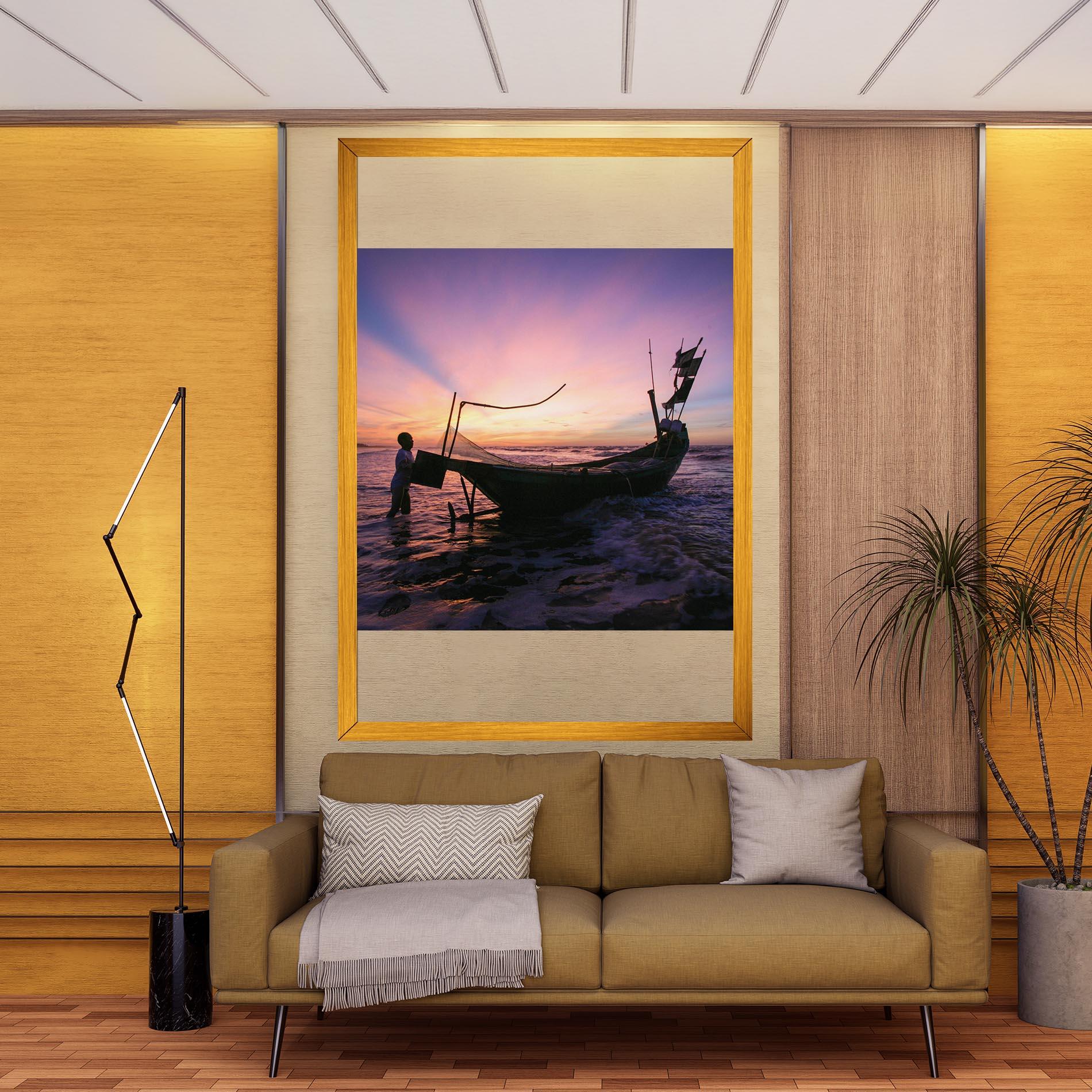 Vászonkép Sailor At Dawn mockup 9