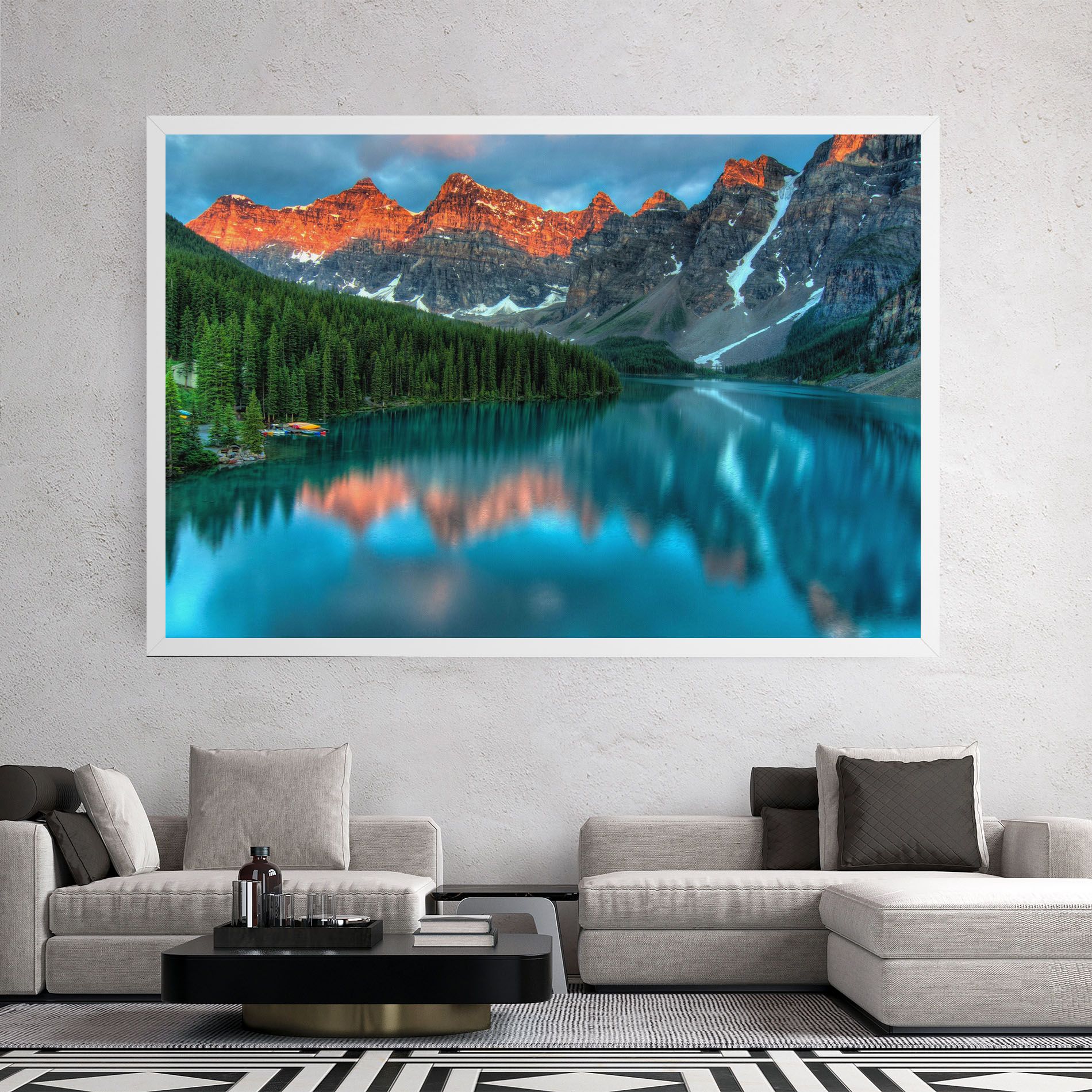 Beautiful Blue Lake mockup 2