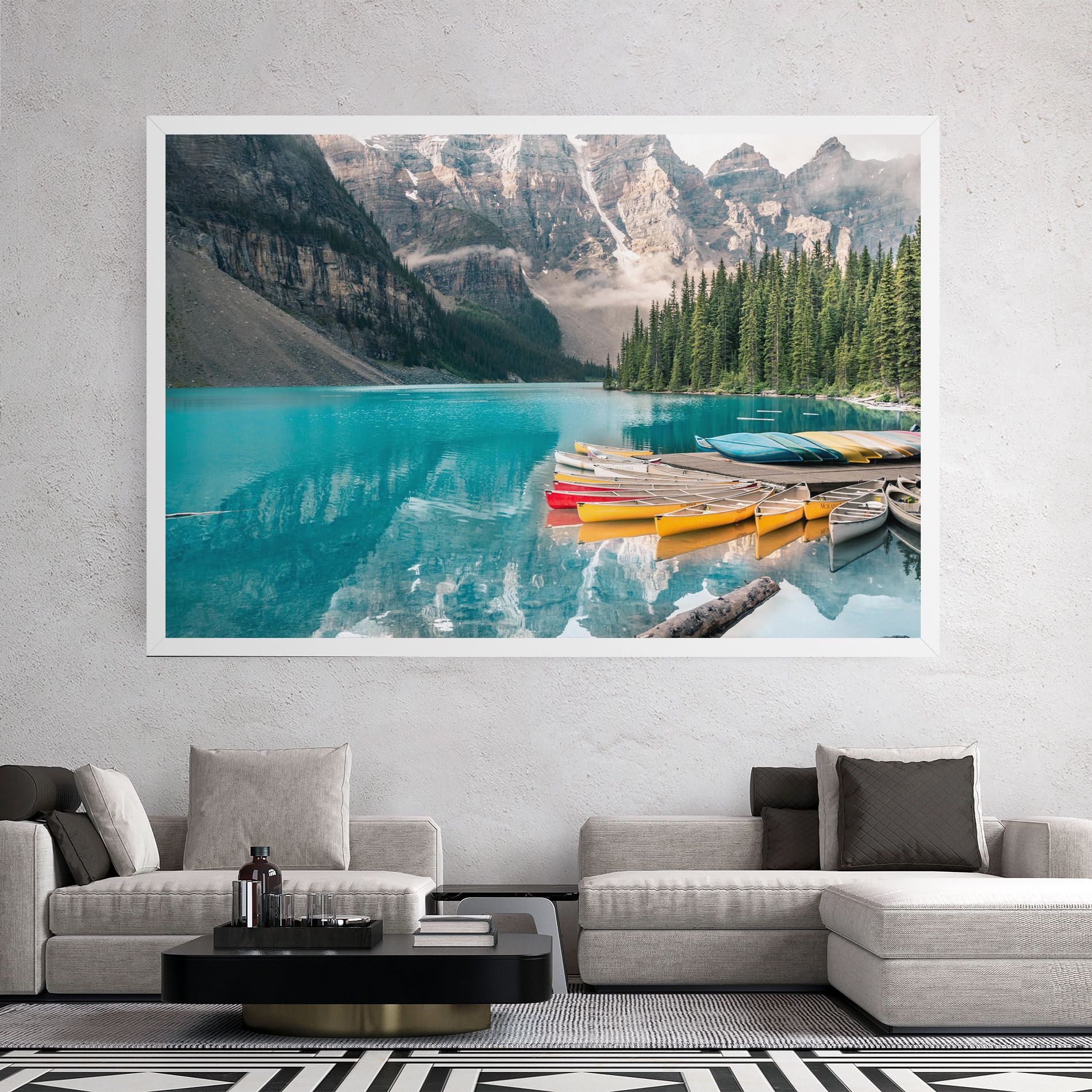 Beautiful Moraine Lake mockup 2