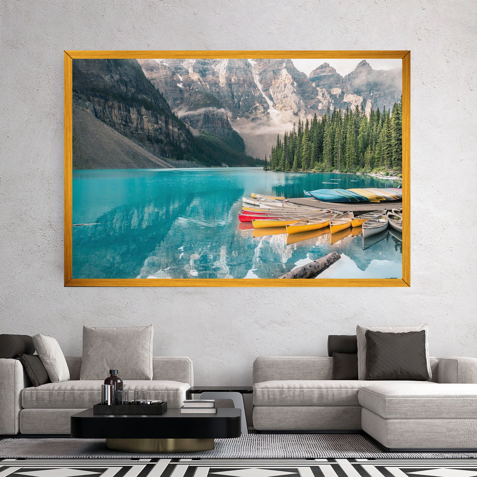 Beautiful Moraine Lake mockup 2