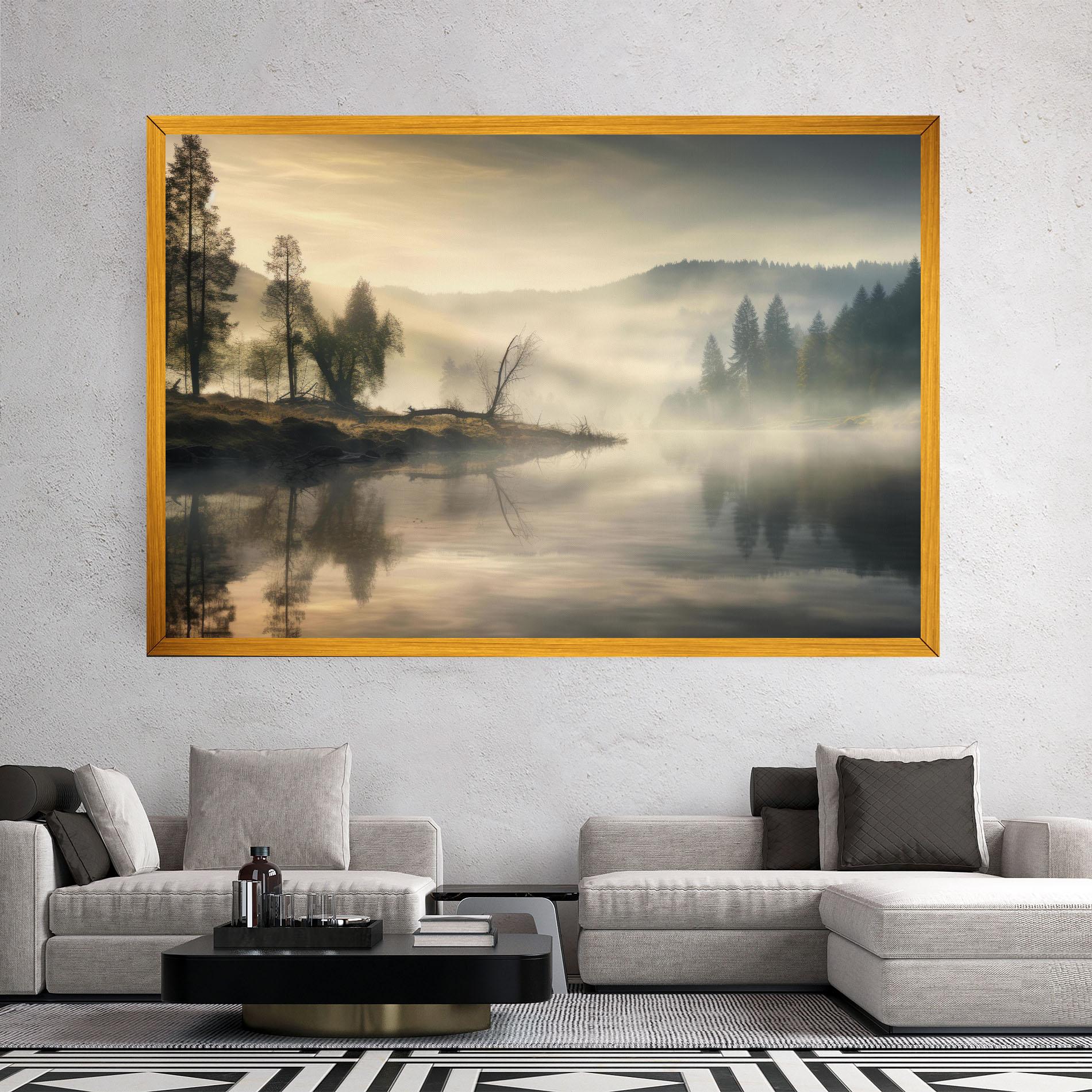 Vászonkép Foggy Morning mockup 2