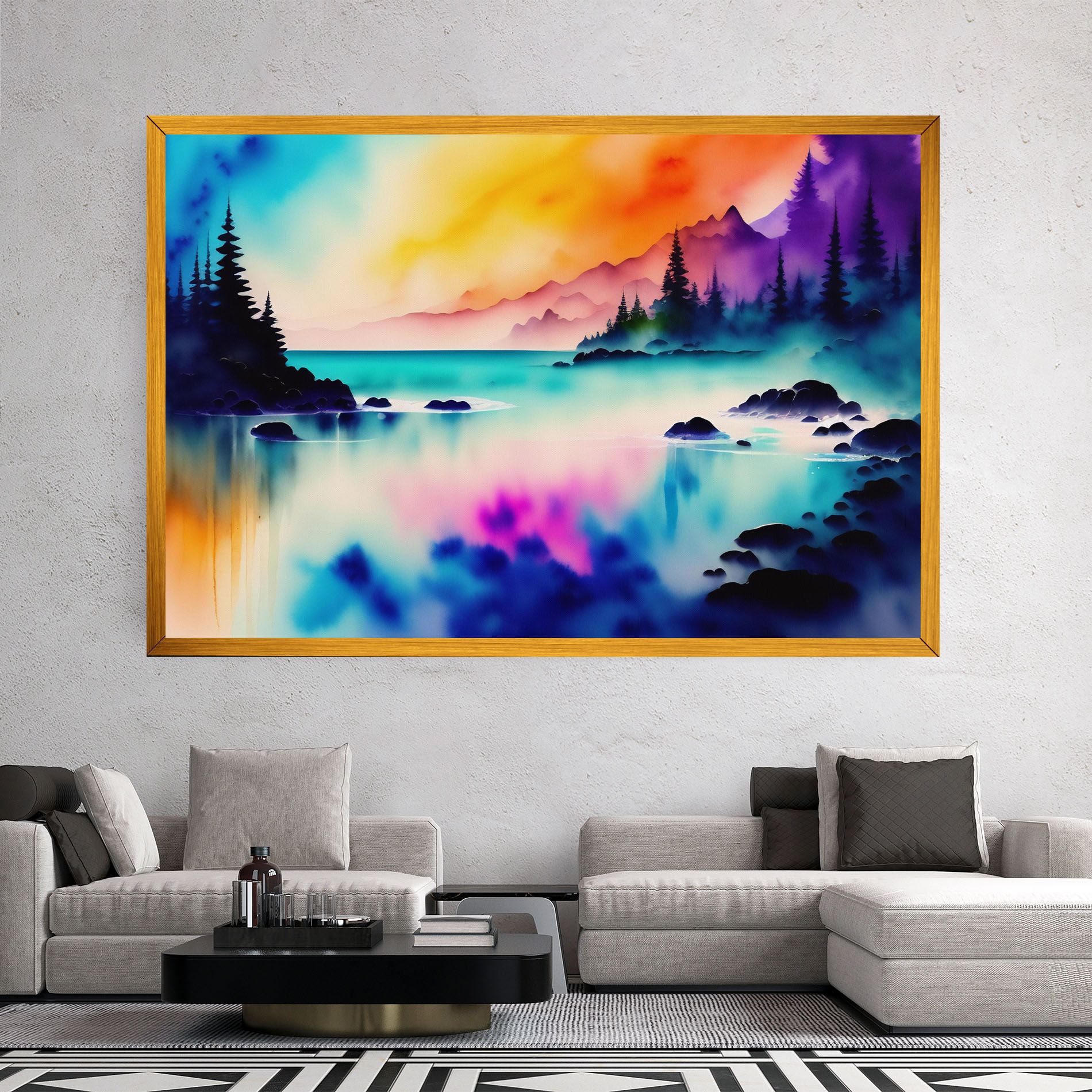 Lake Painting mockup 2