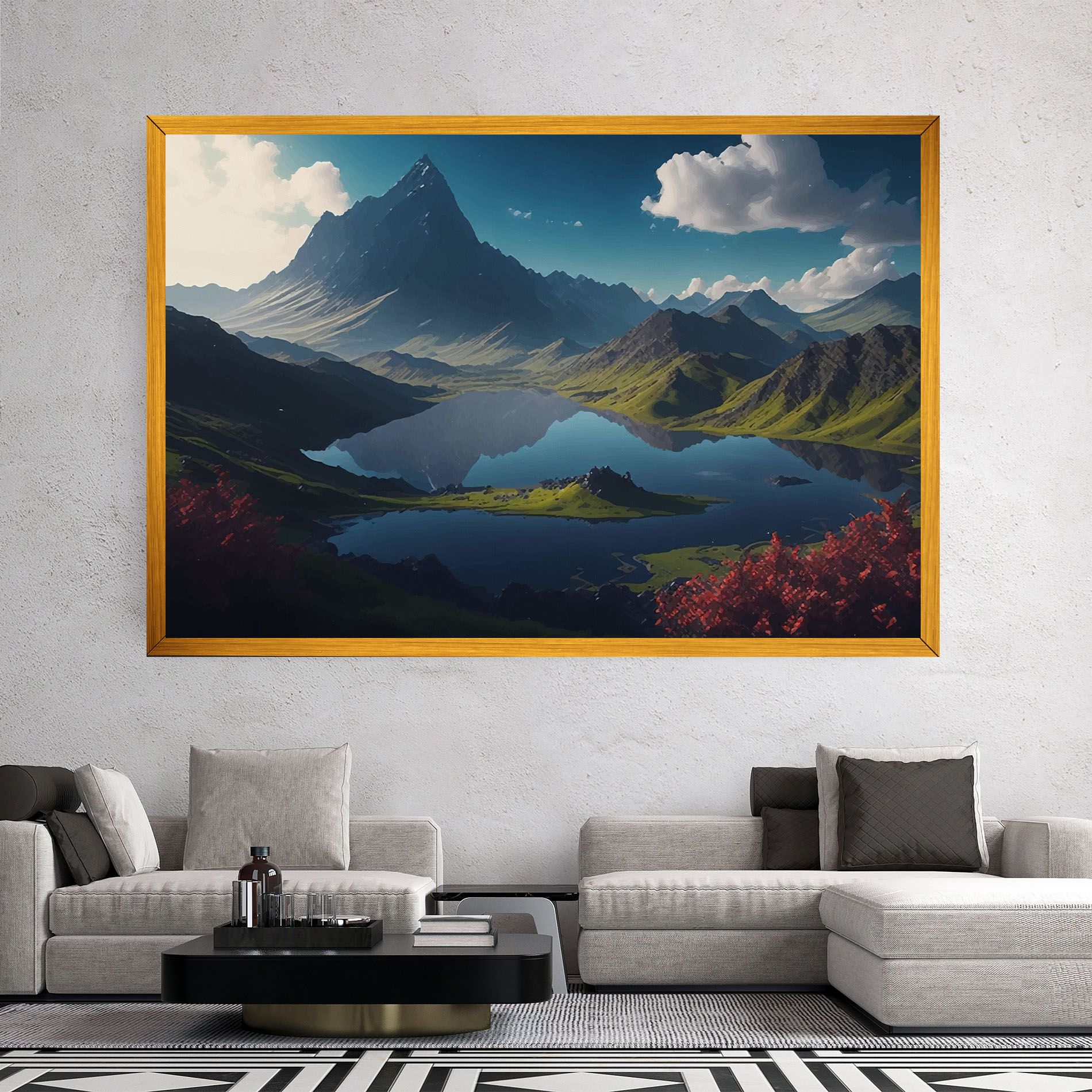 Red Flower Lake mockup 2