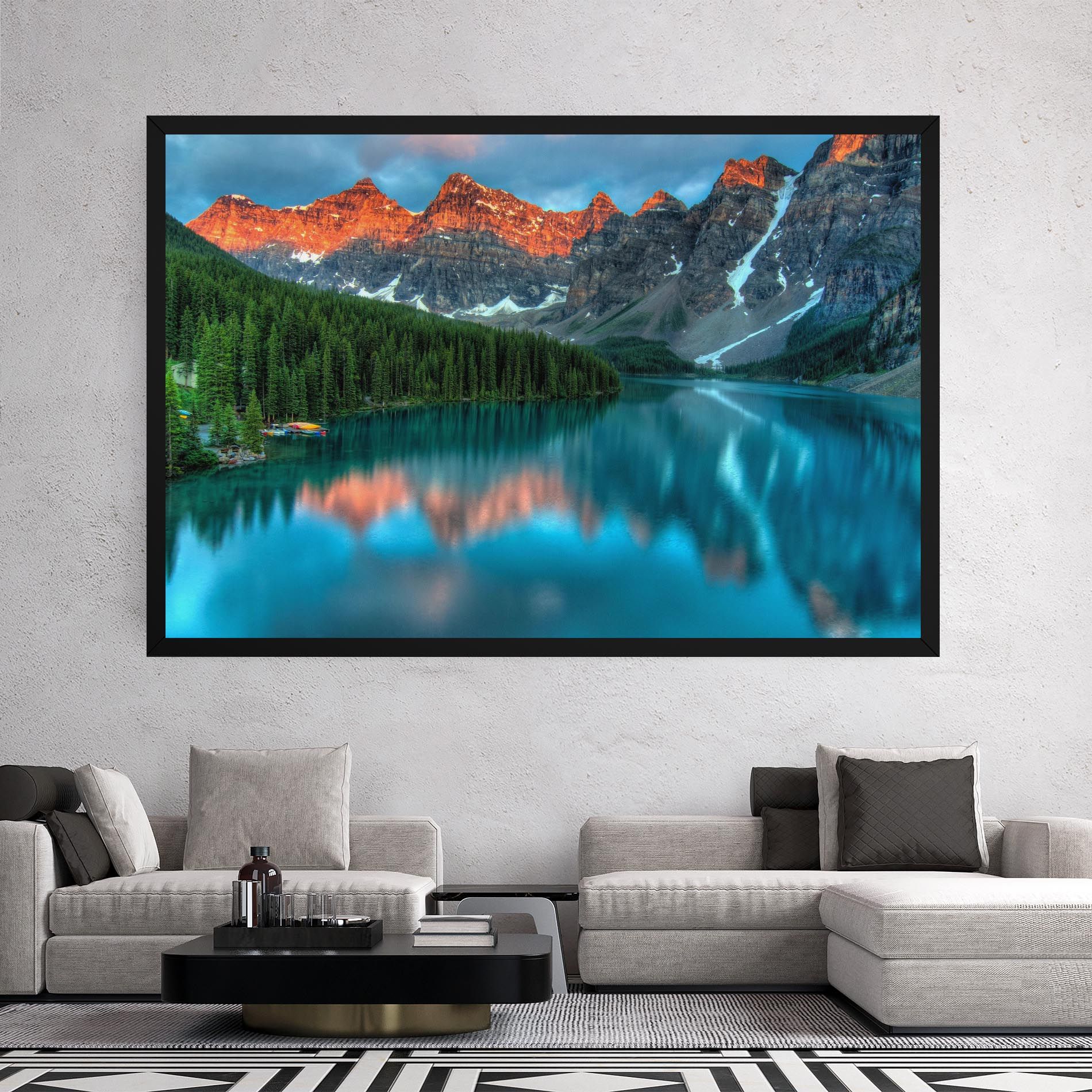 Beautiful Blue Lake mockup 2