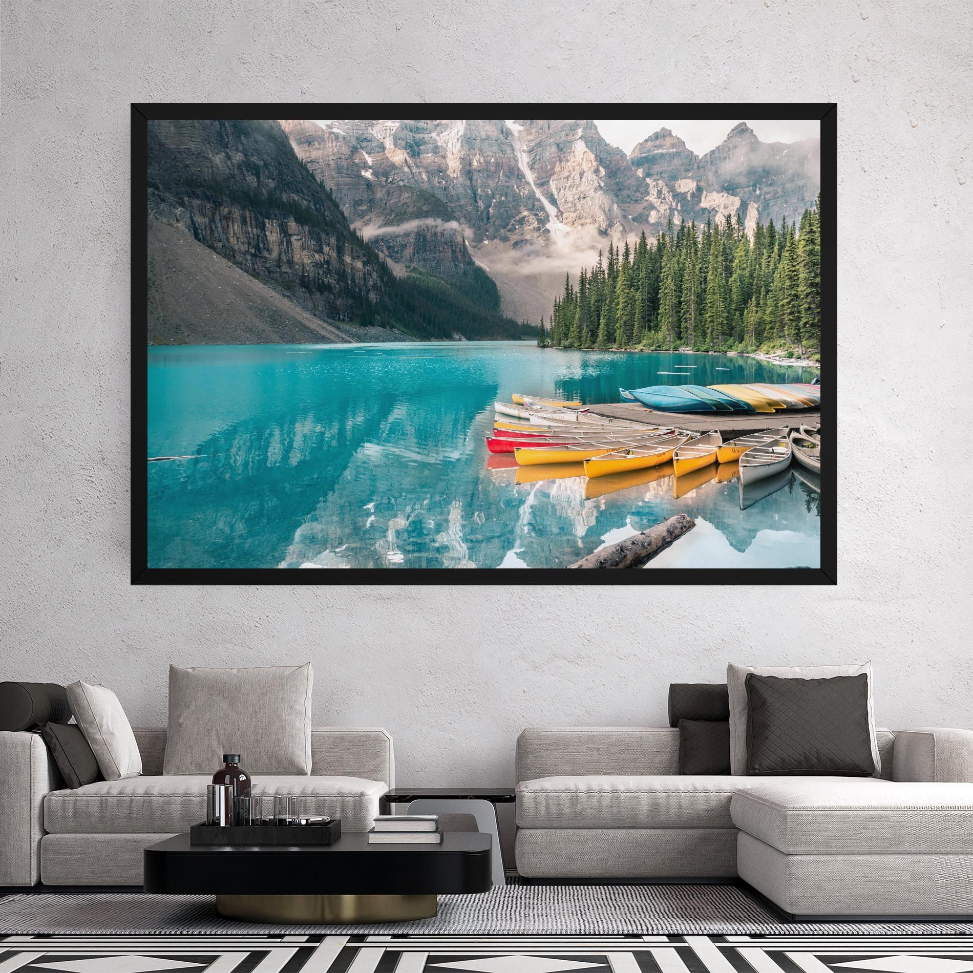 Beautiful Moraine Lake mockup 2