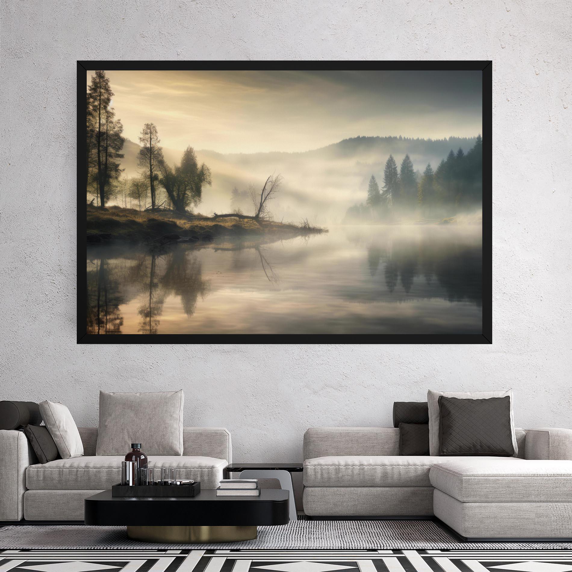 Vászonkép Foggy Morning mockup 2