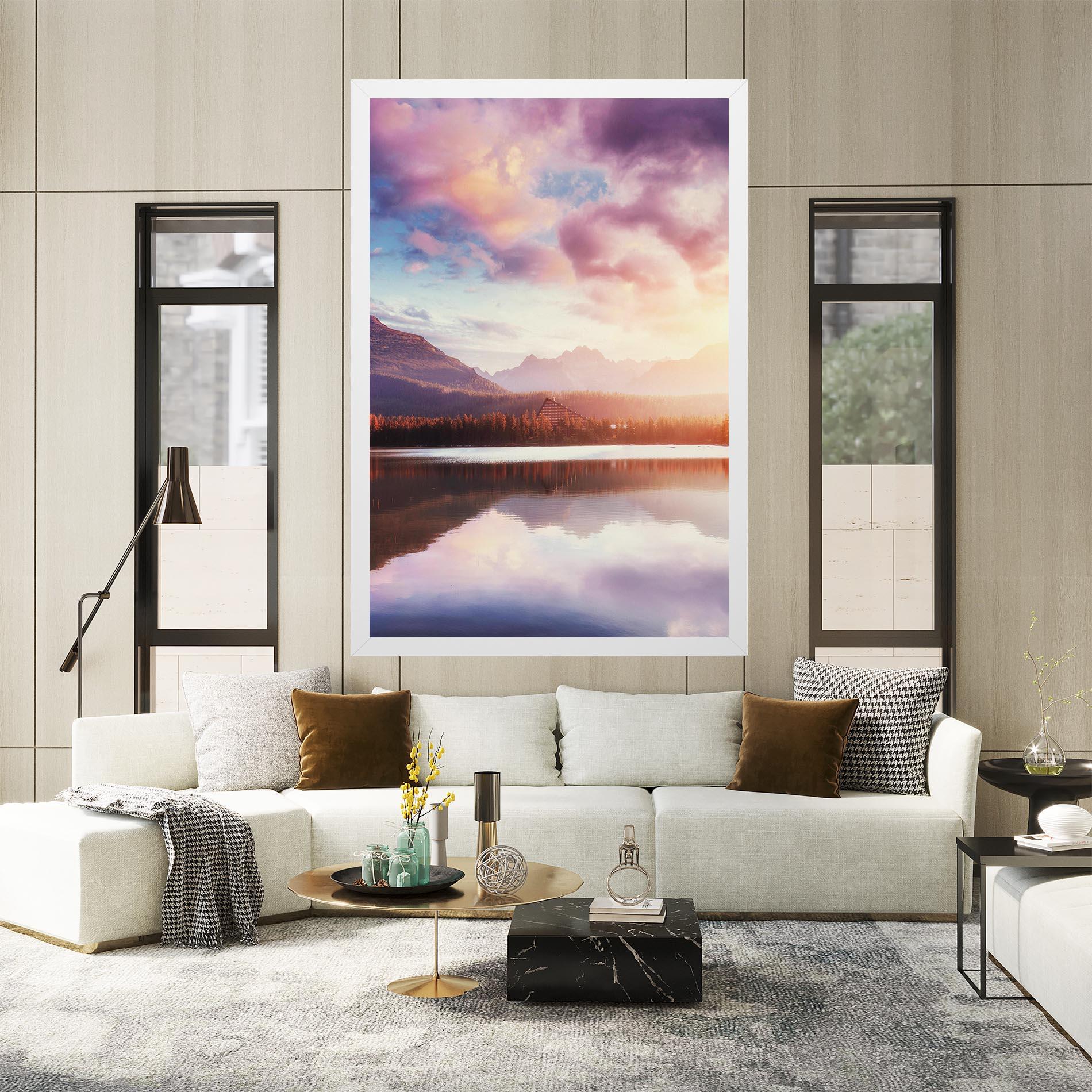 Vászonkép Orange Lake Light mockup 2