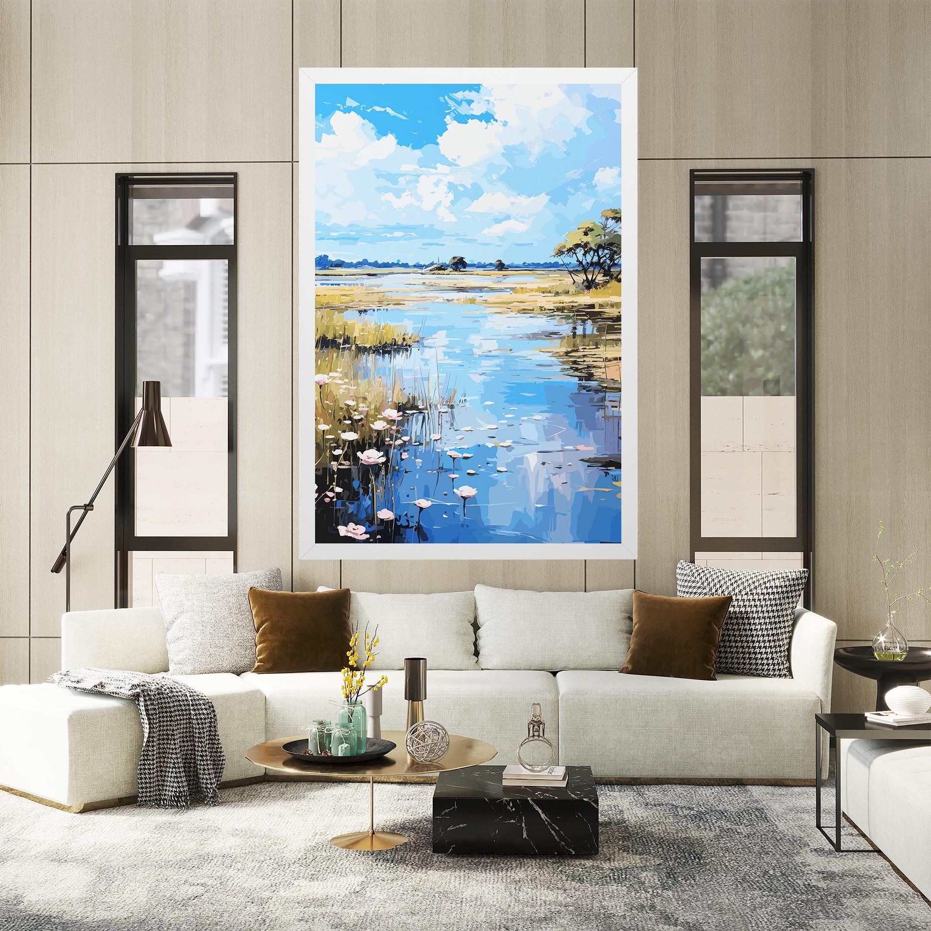 Vászonkép Riverside Flowers mockup 2