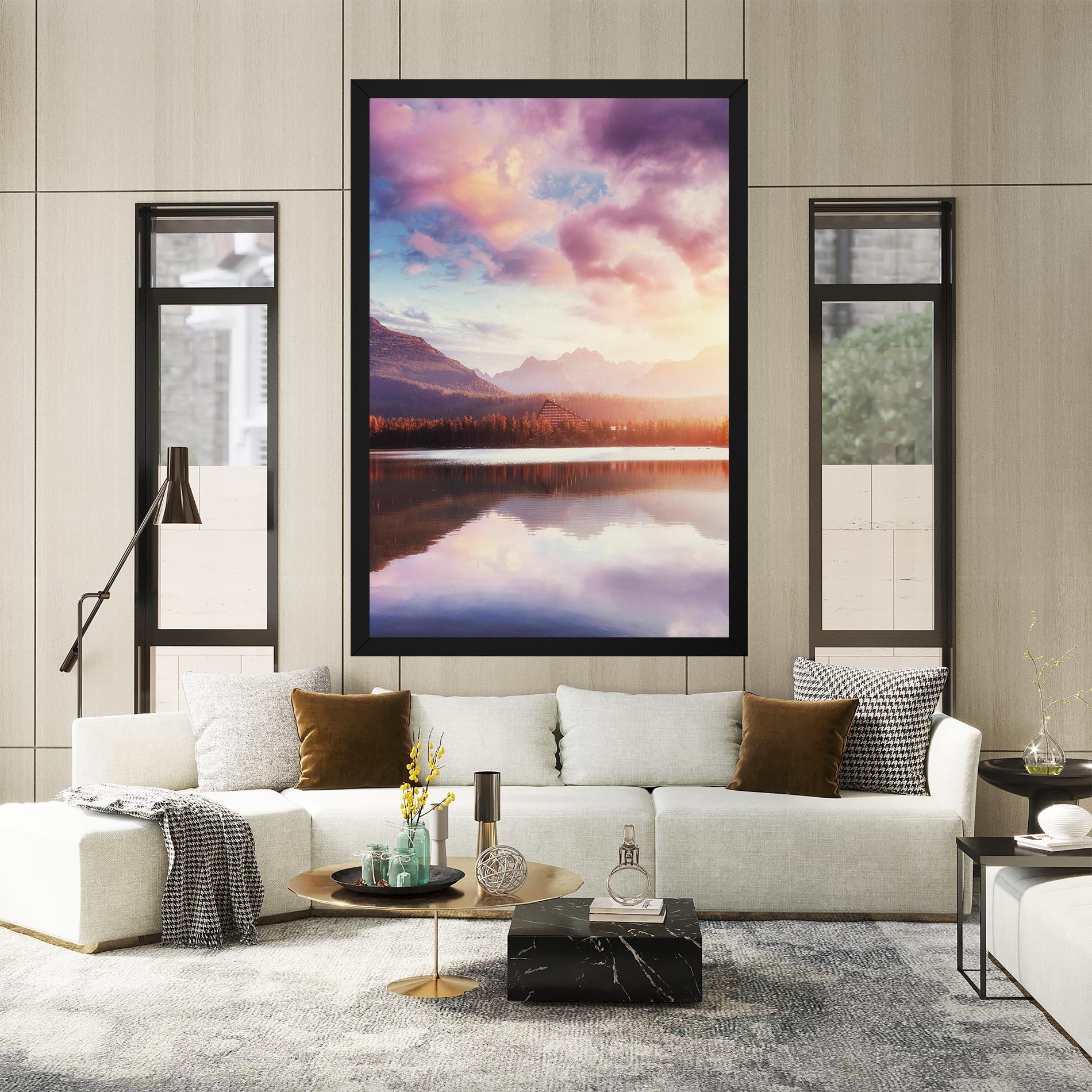 Vászonkép Orange Lake Light mockup 2