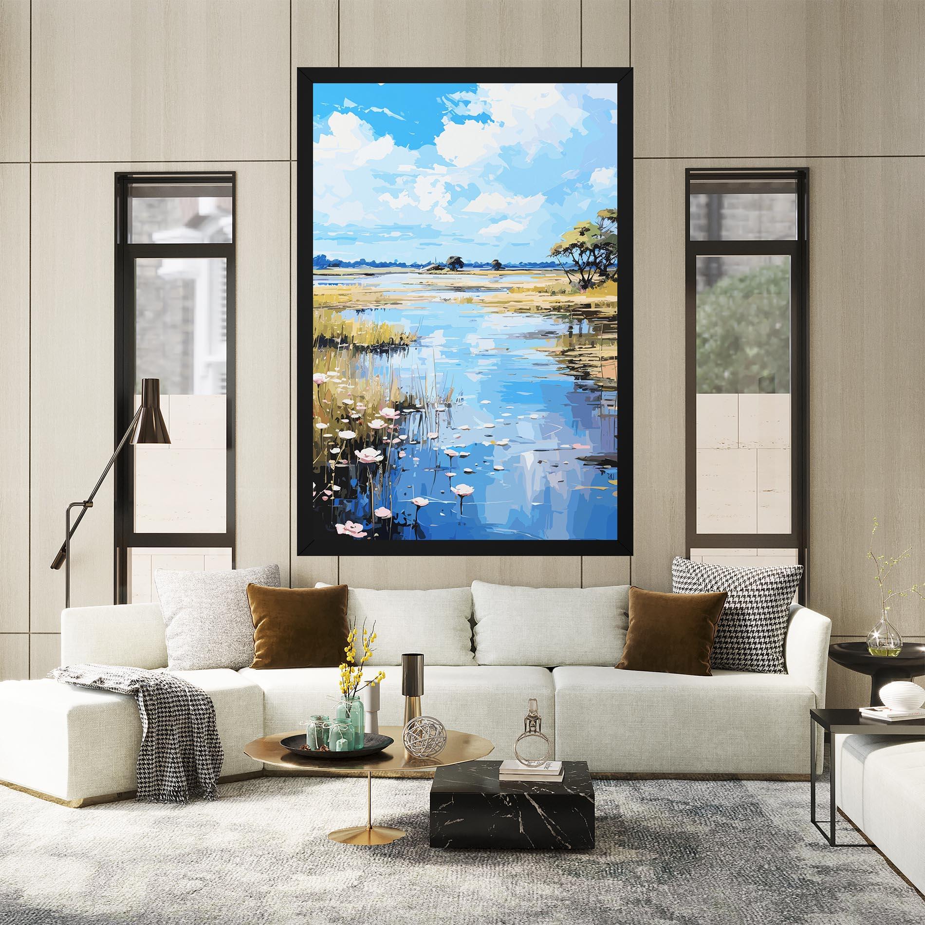 Vászonkép Riverside Flowers mockup 2