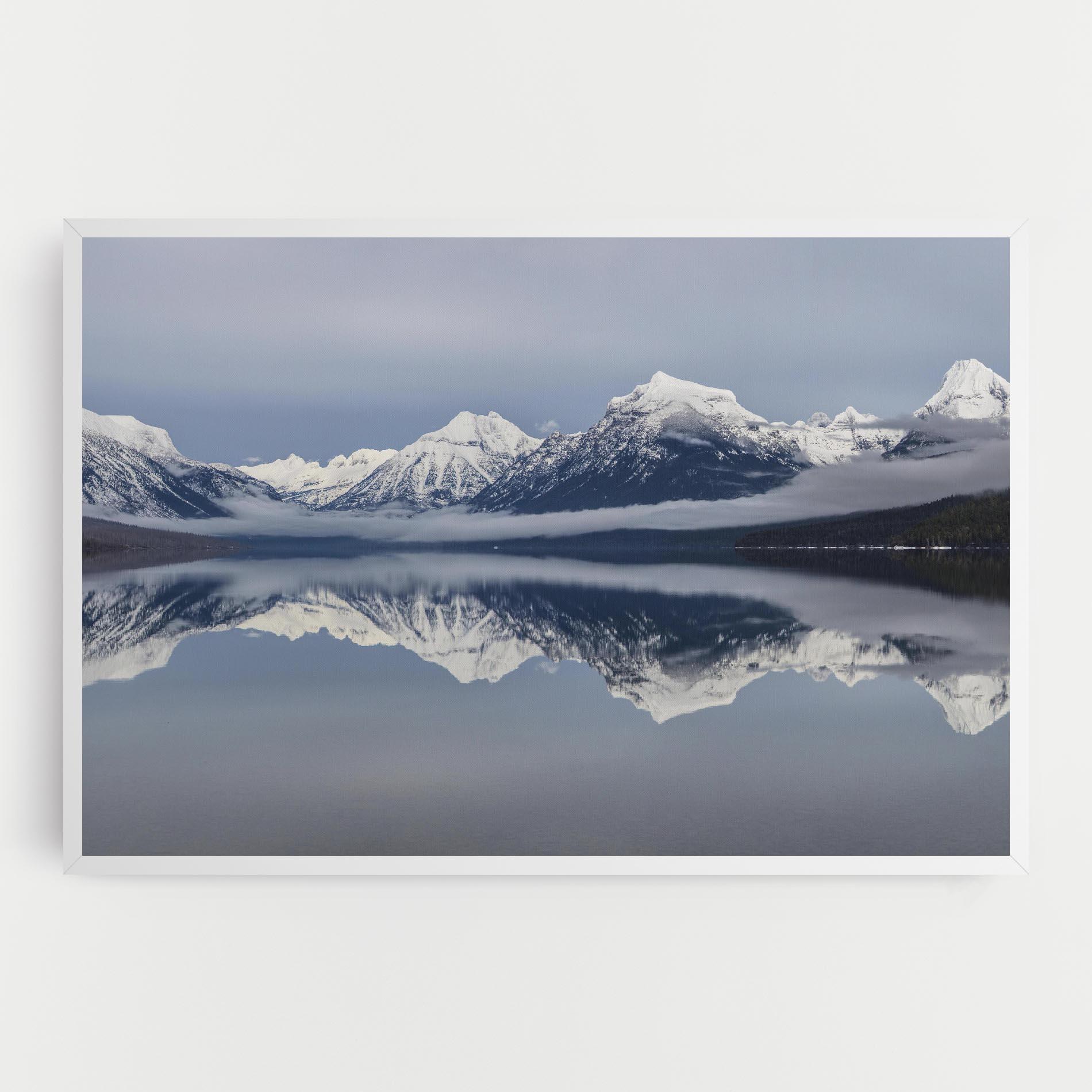 Vászonkép Beautiful Snowy Mountain mockup 0