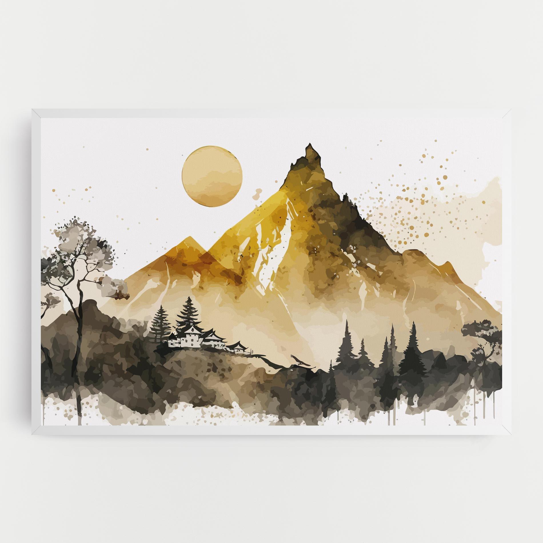 Vászonkép Gold Mountain Art mockup 0