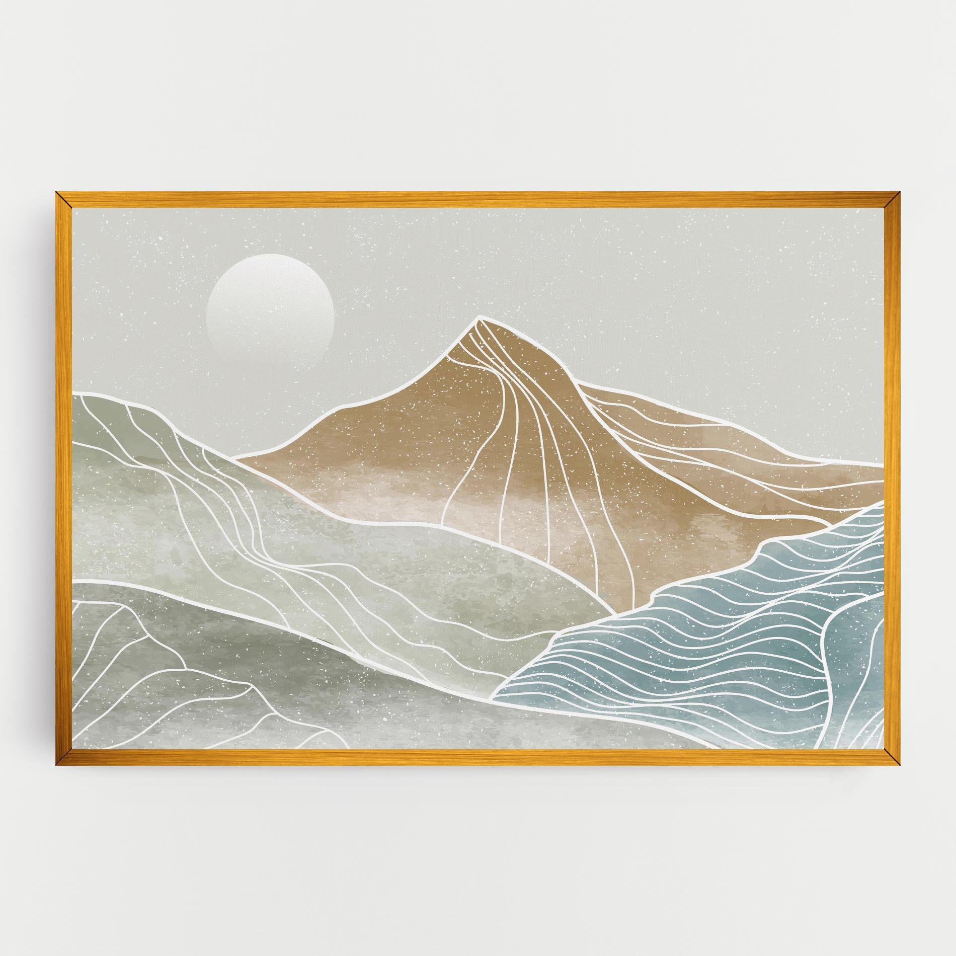 Vászonkép Minimal Mountain mockup 0