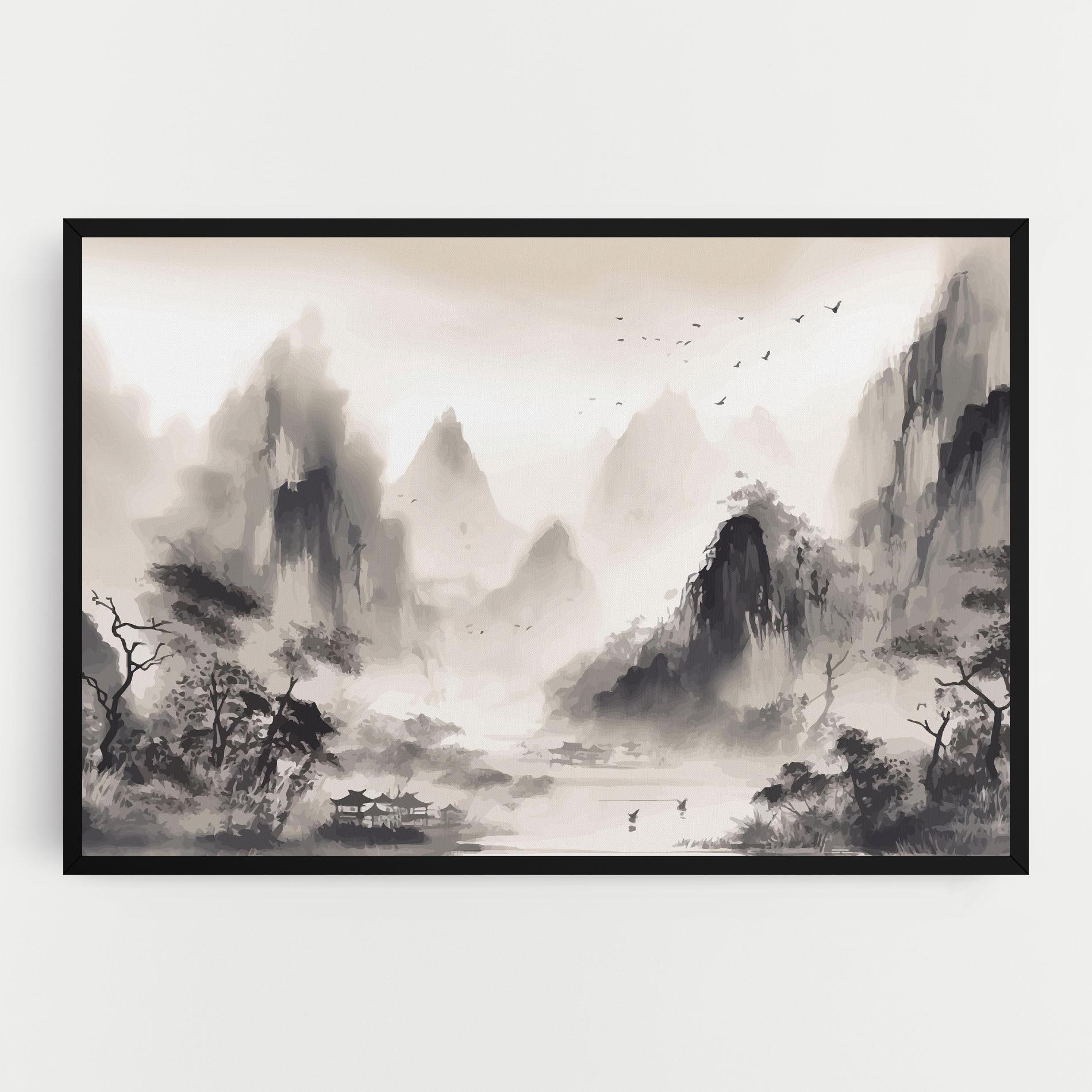 Vászonkép Far Away Mountain mockup 0