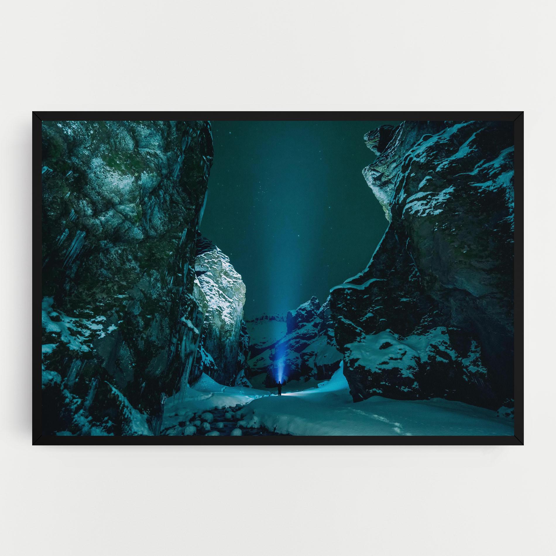 Vászonkép Green Light Mountain mockup 0