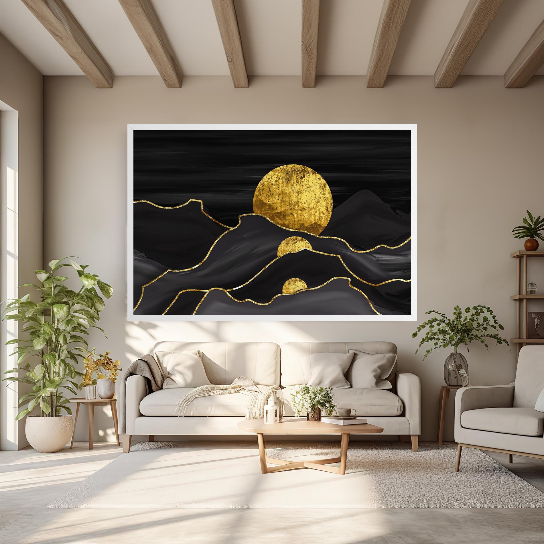 Vászonkép Black Moutains mockup 6