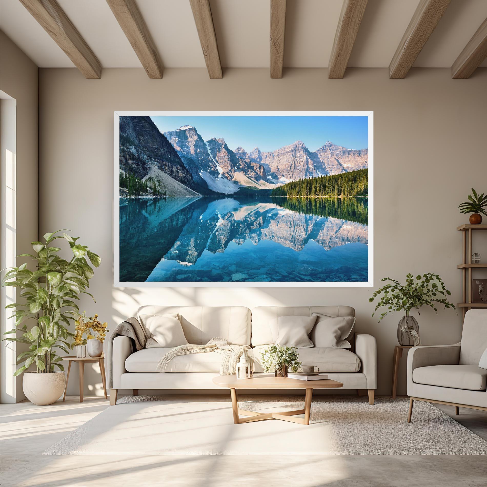 Vászonkép Mountain Crystal Lake mockup 6