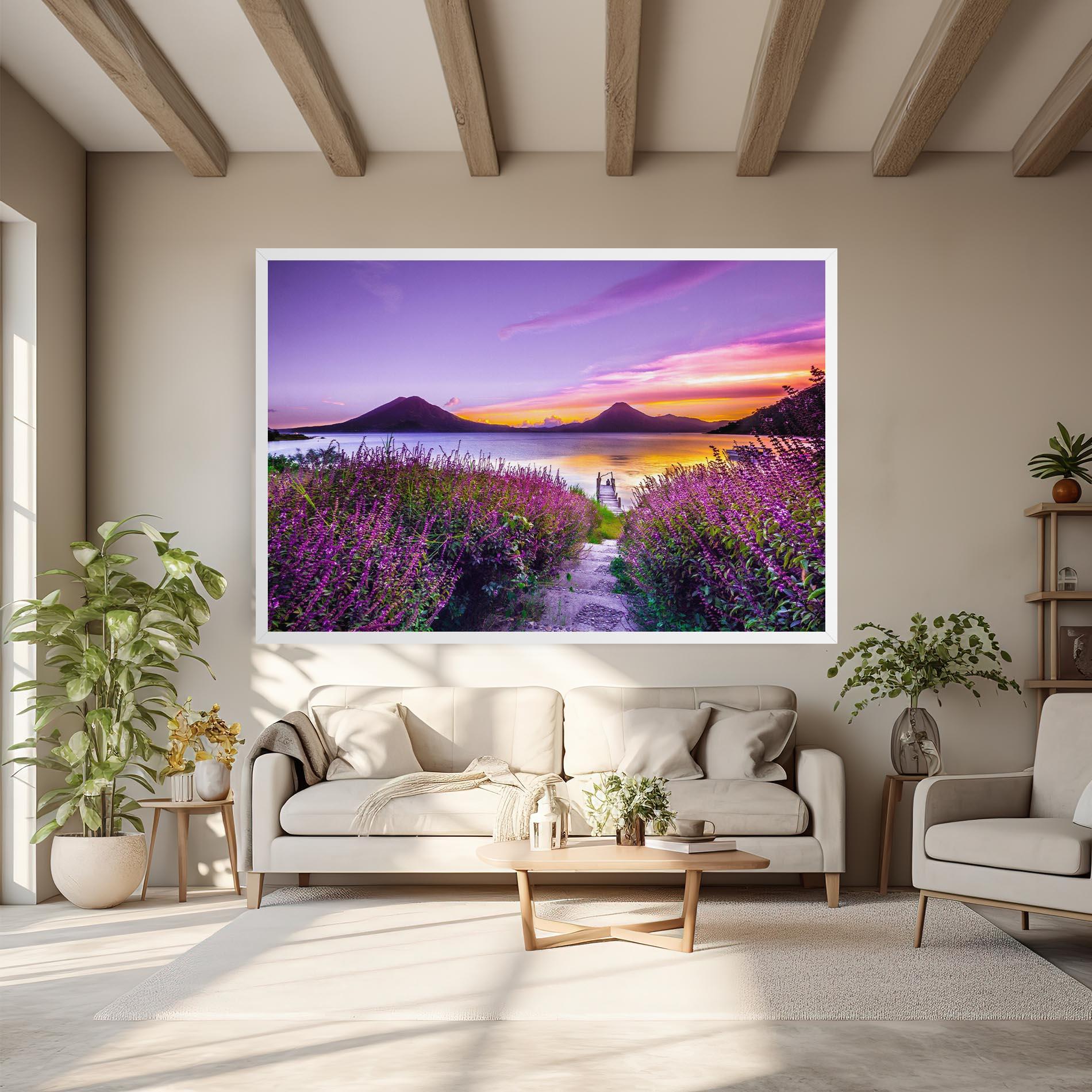 Vászonkép Purple Lake mockup 6