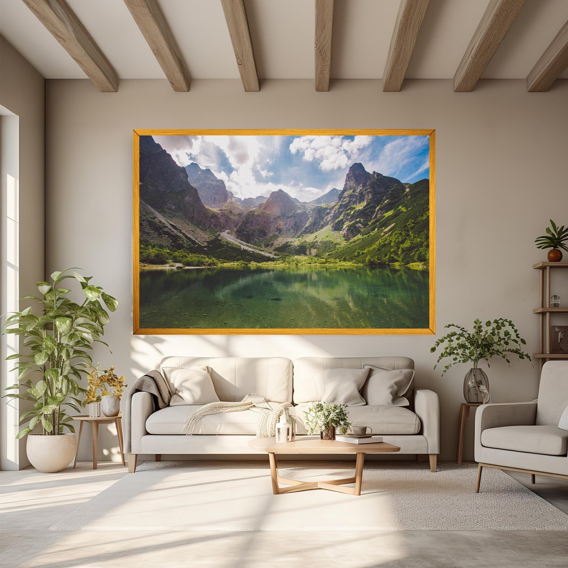 Vászonkép Green Mountain mockup 6