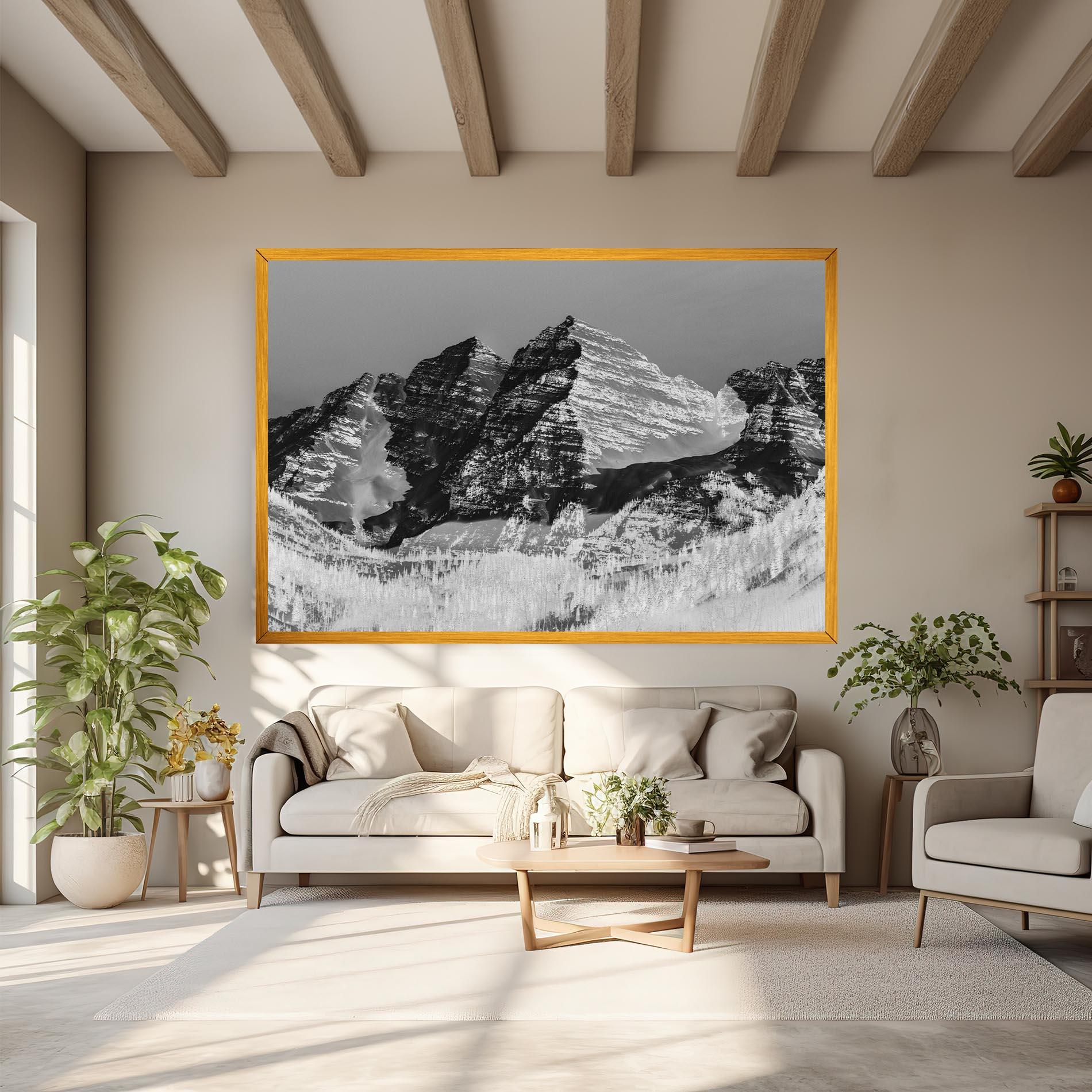 Vászonkép Green Shades Mountain mockup 6