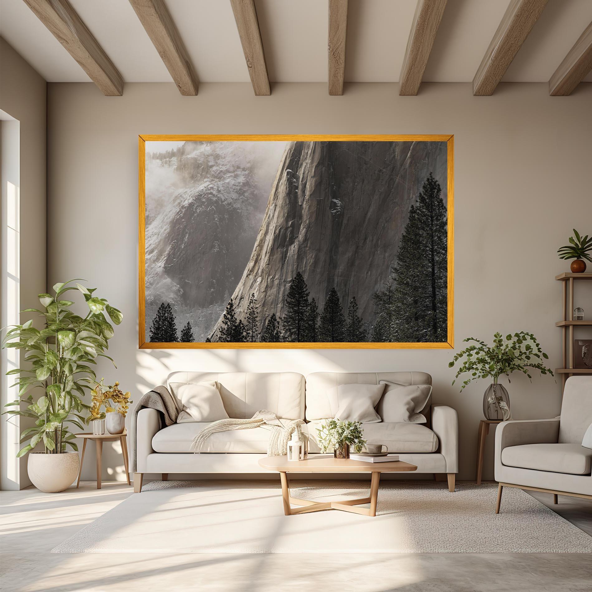 Vászonkép Green Tree Mountain mockup 6