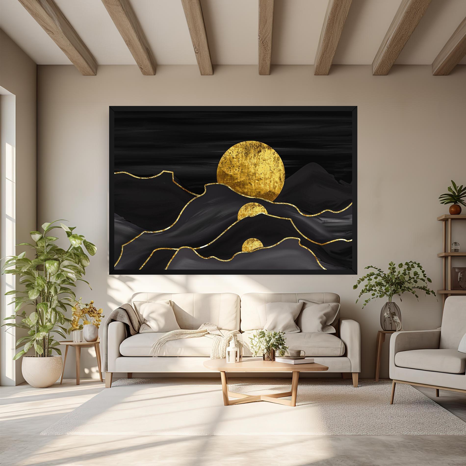 Vászonkép Black Moutains mockup 6