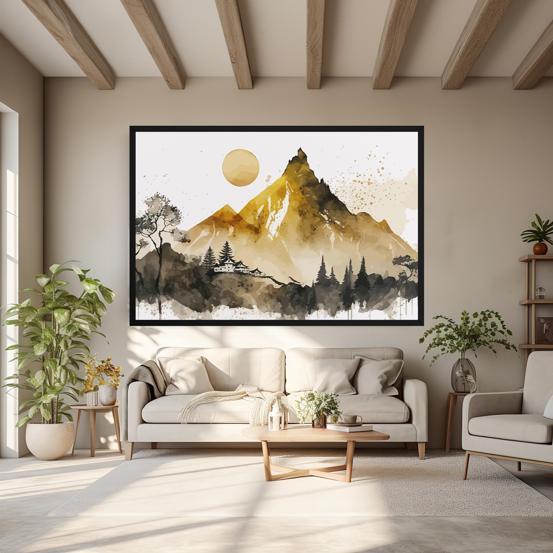 Vászonkép Gold Mountain Art mockup 6