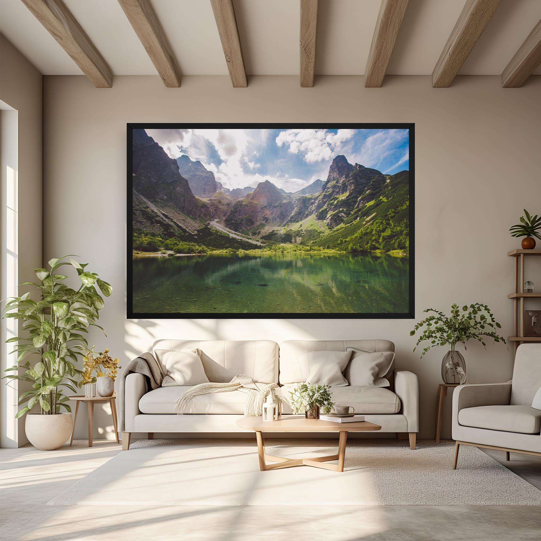 Vászonkép Green Mountain mockup 6