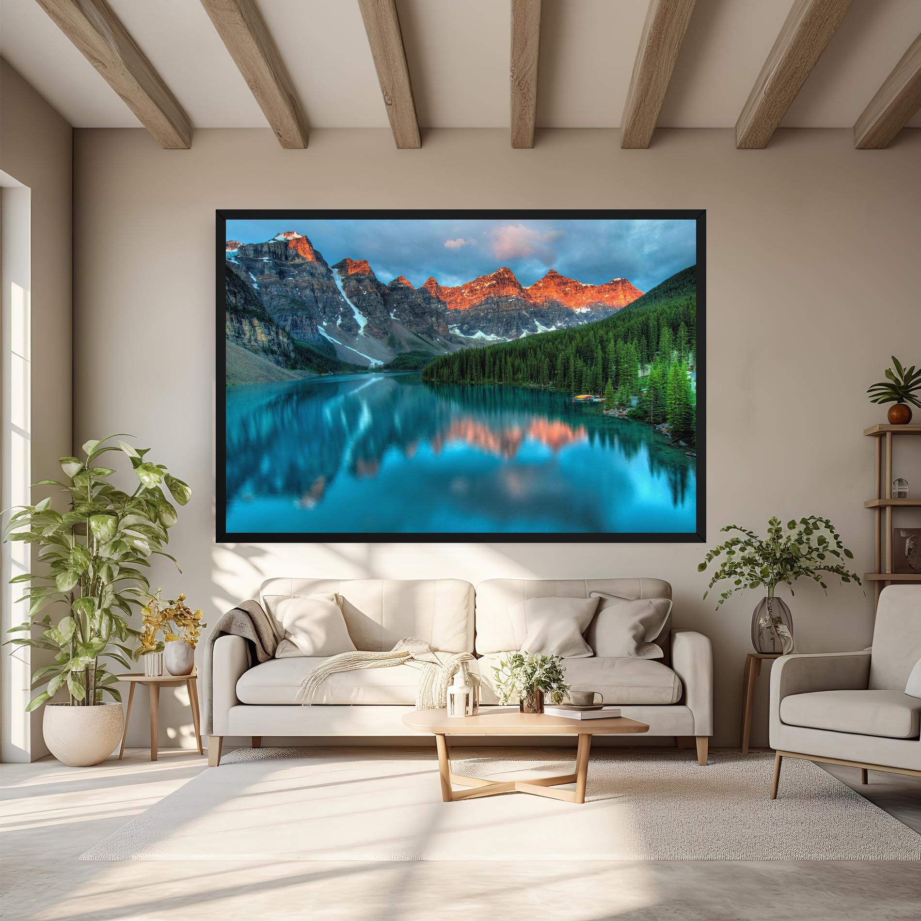 Vászonkép Lake Reflection mockup 6