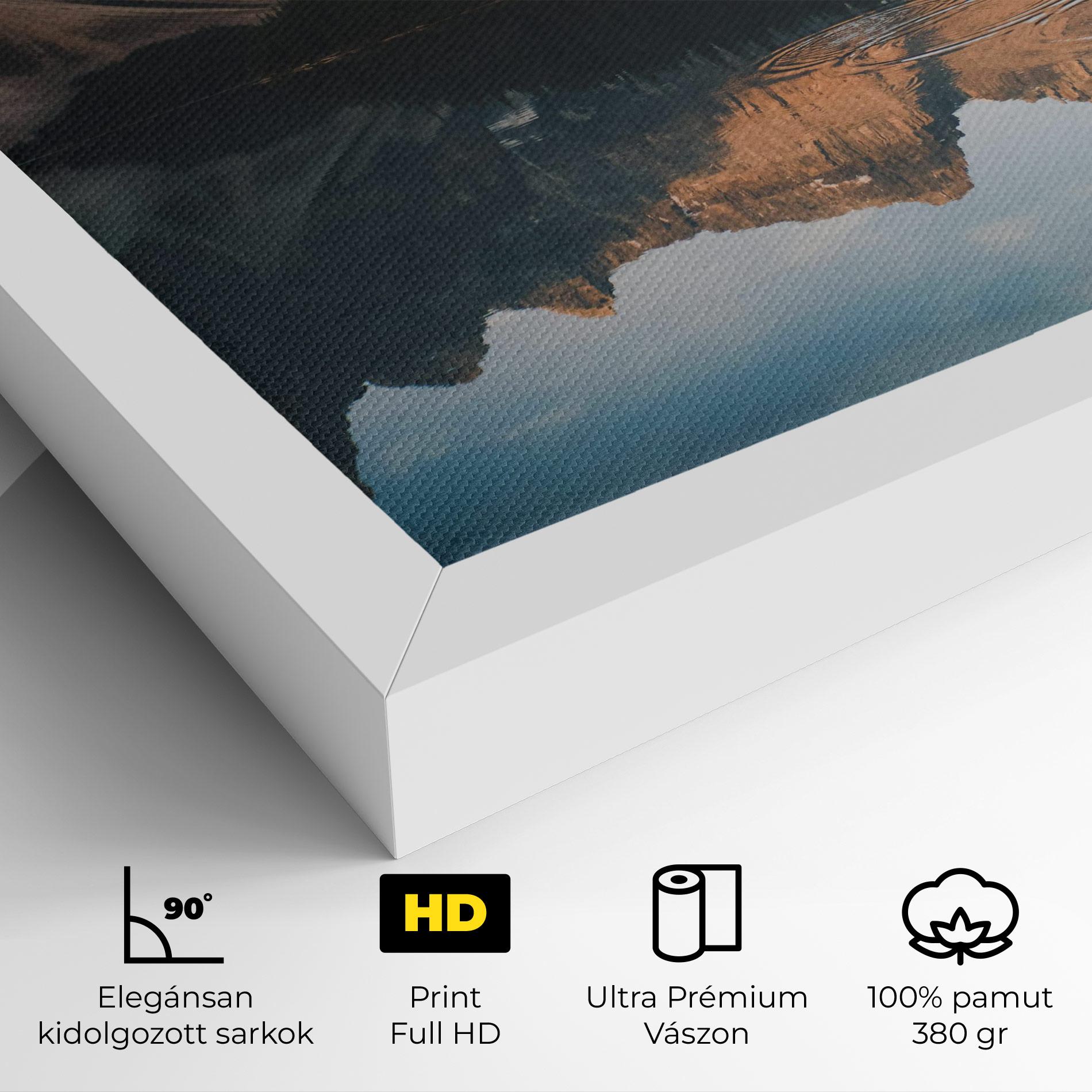 Vászonkép Brown Mountain Lake mockup 4