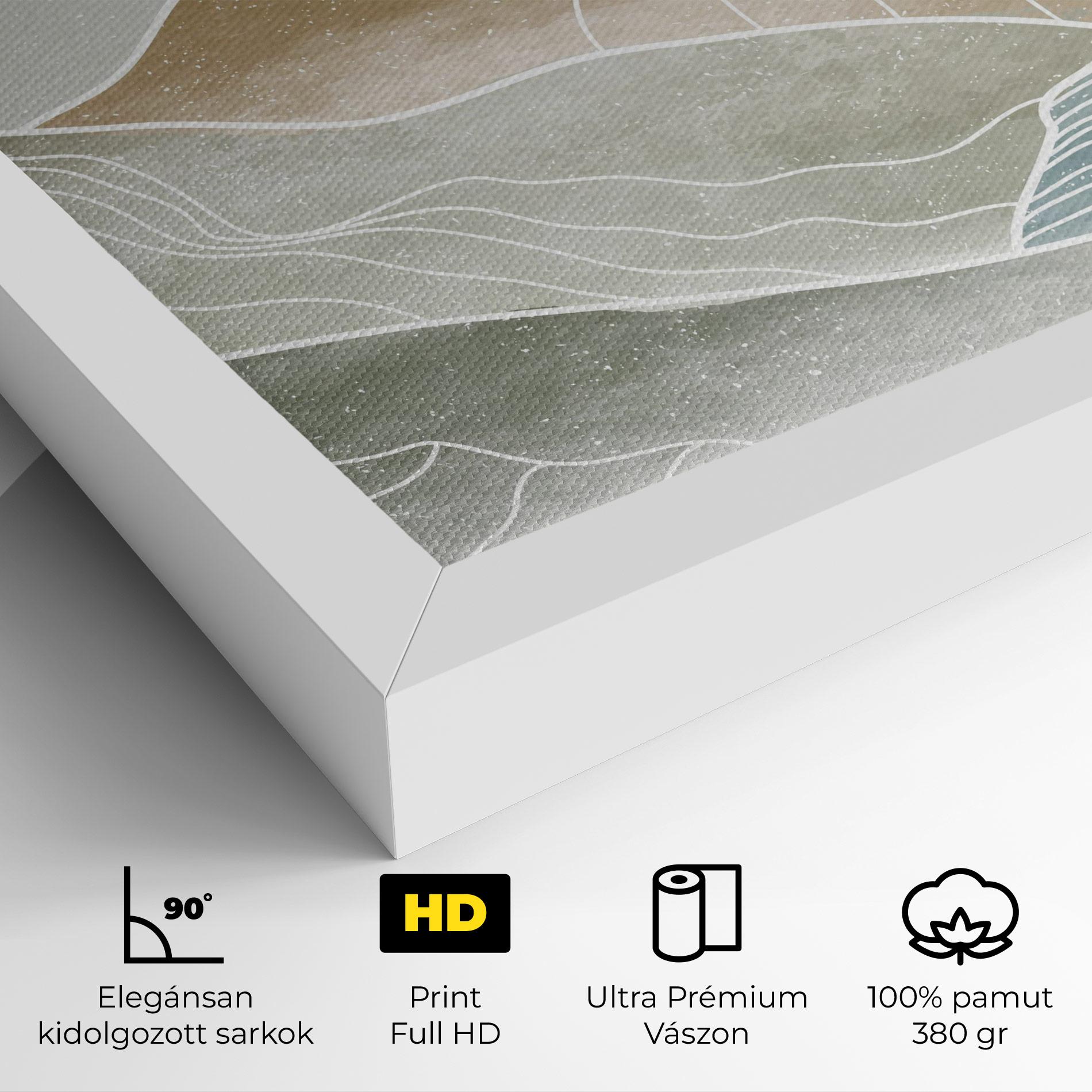 Vászonkép Minimal Mountain mockup 4