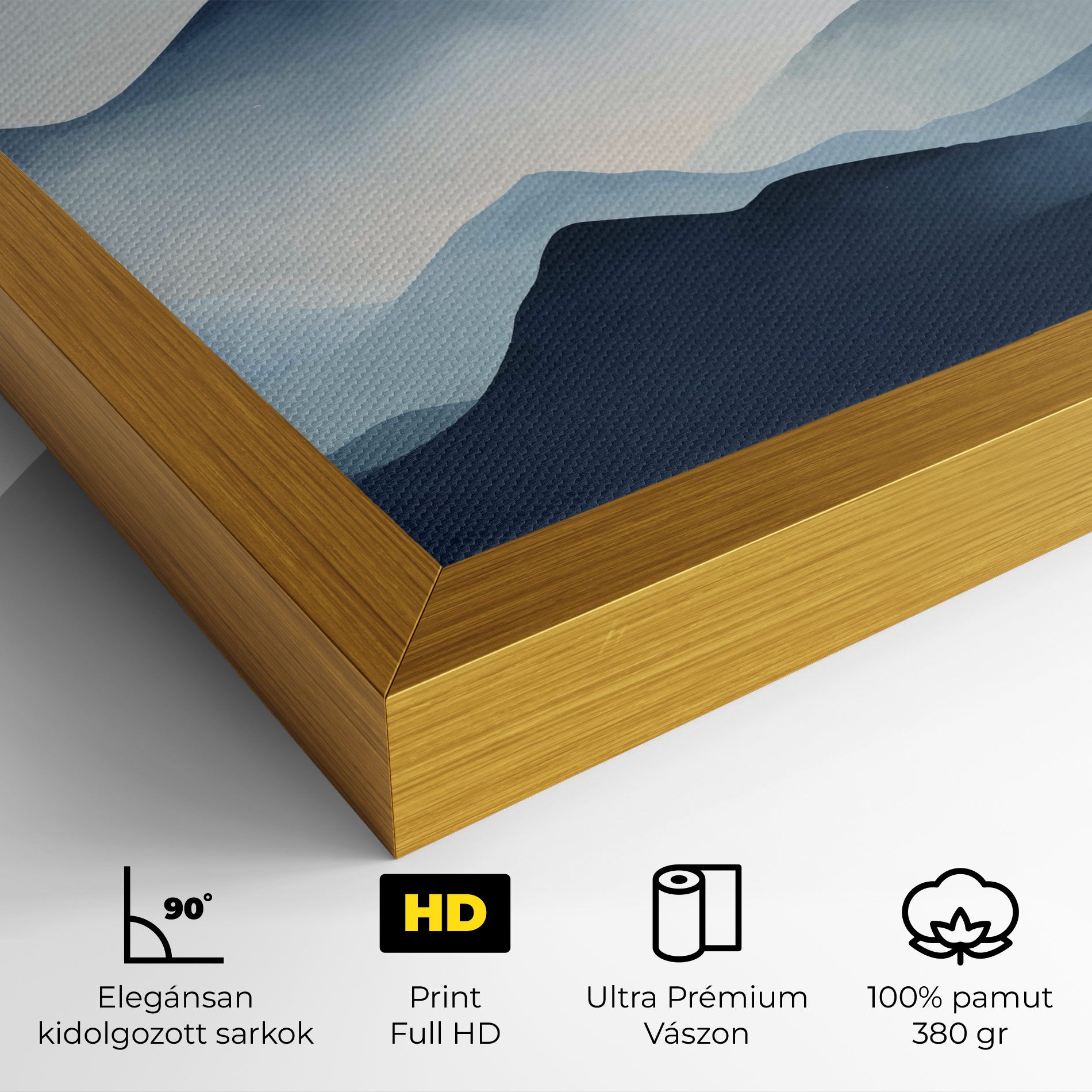 Blue Foggy Mountain mockup 4