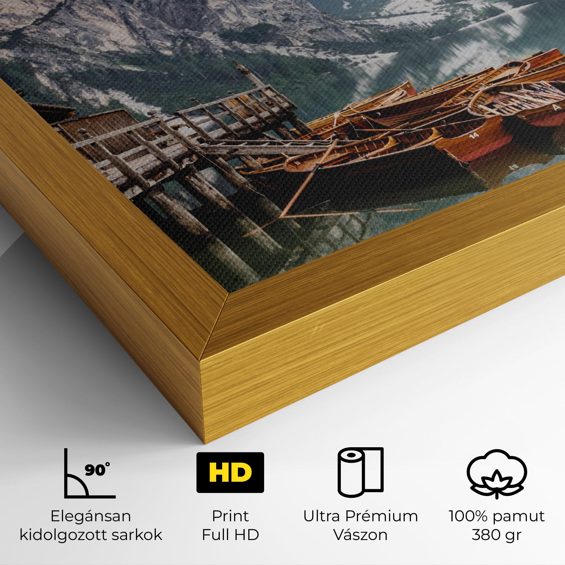 Vászonkép Cabin Lake mockup 4