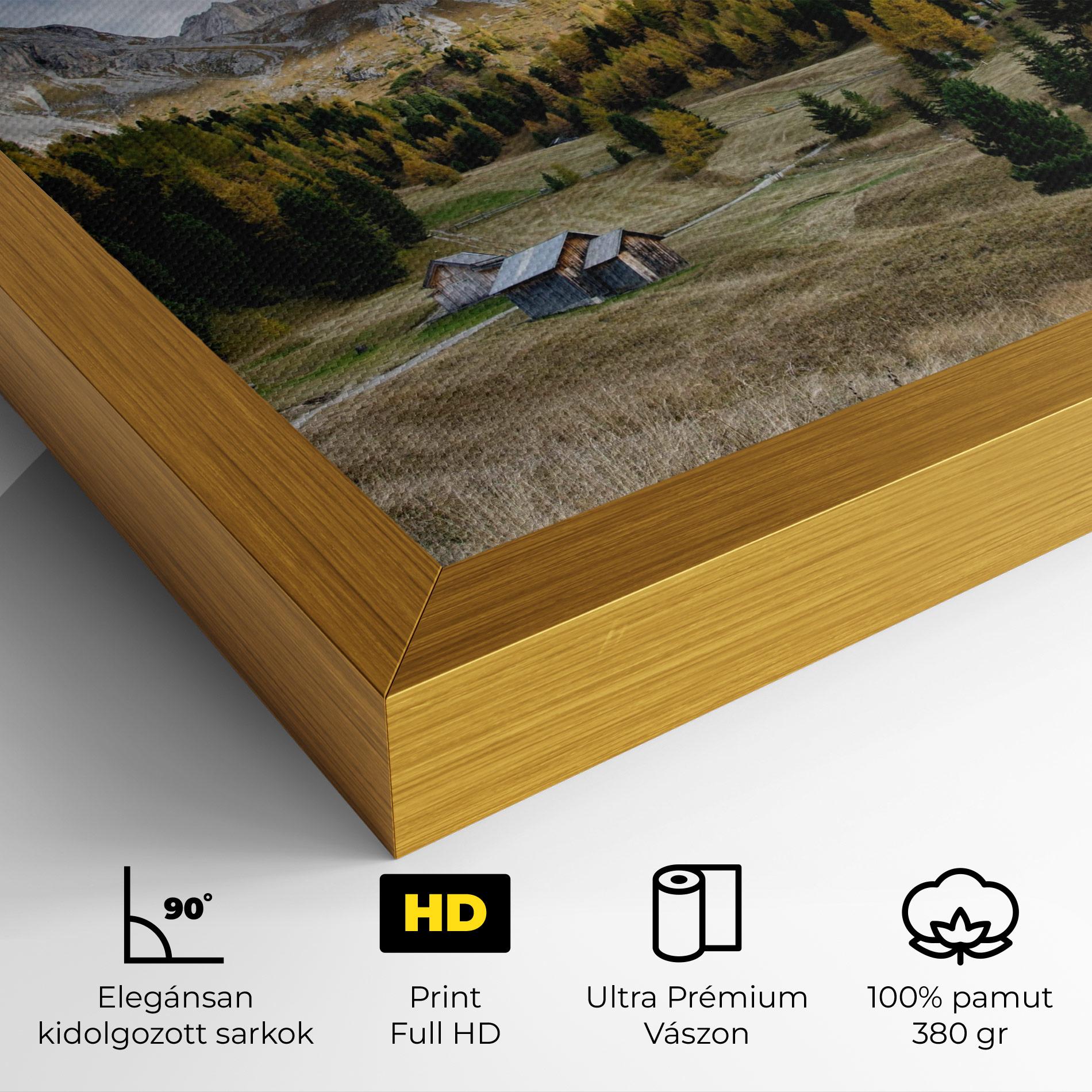 Vászonkép Cloudy Mountains View mockup 4