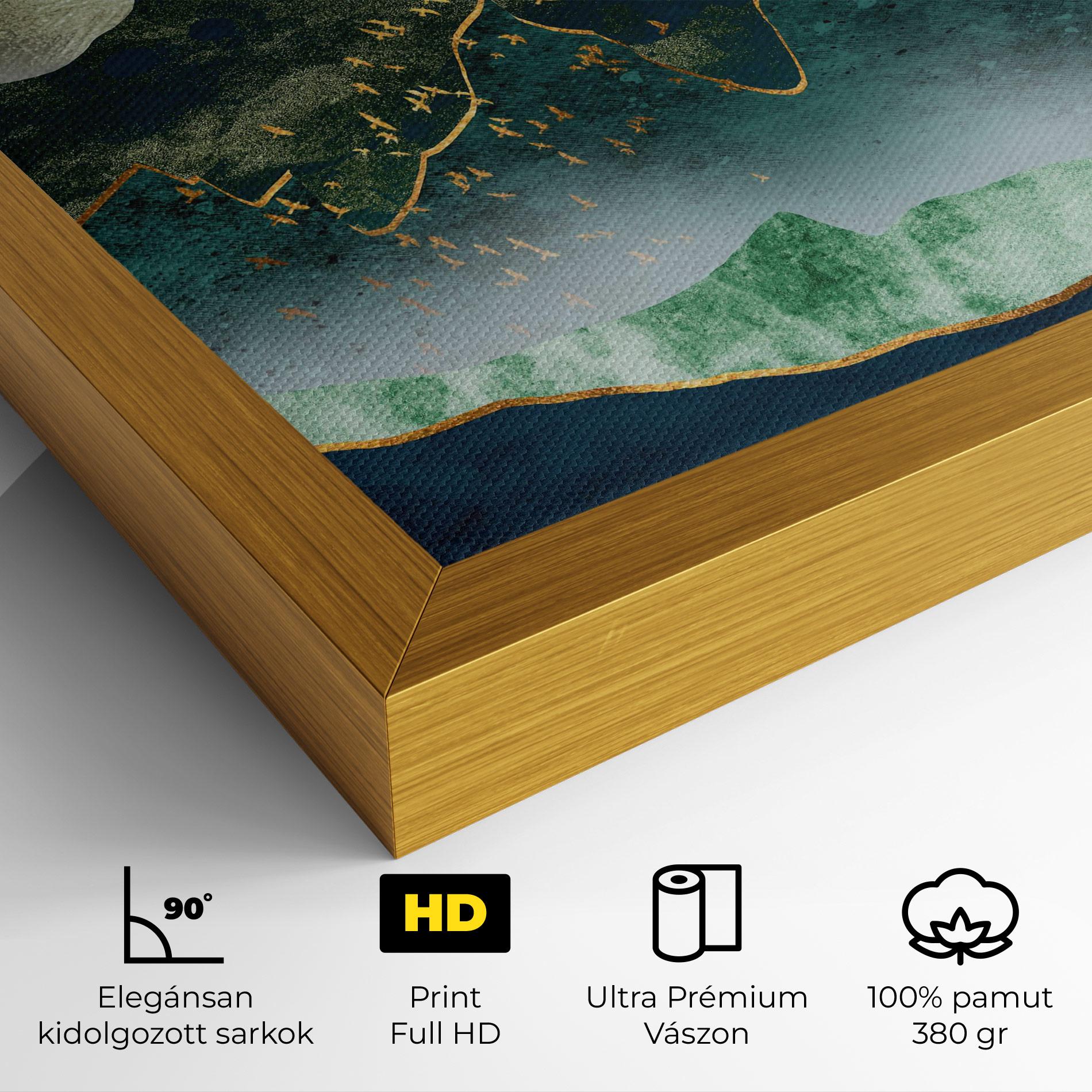 Vászonkép Golden Mountains mockup 4