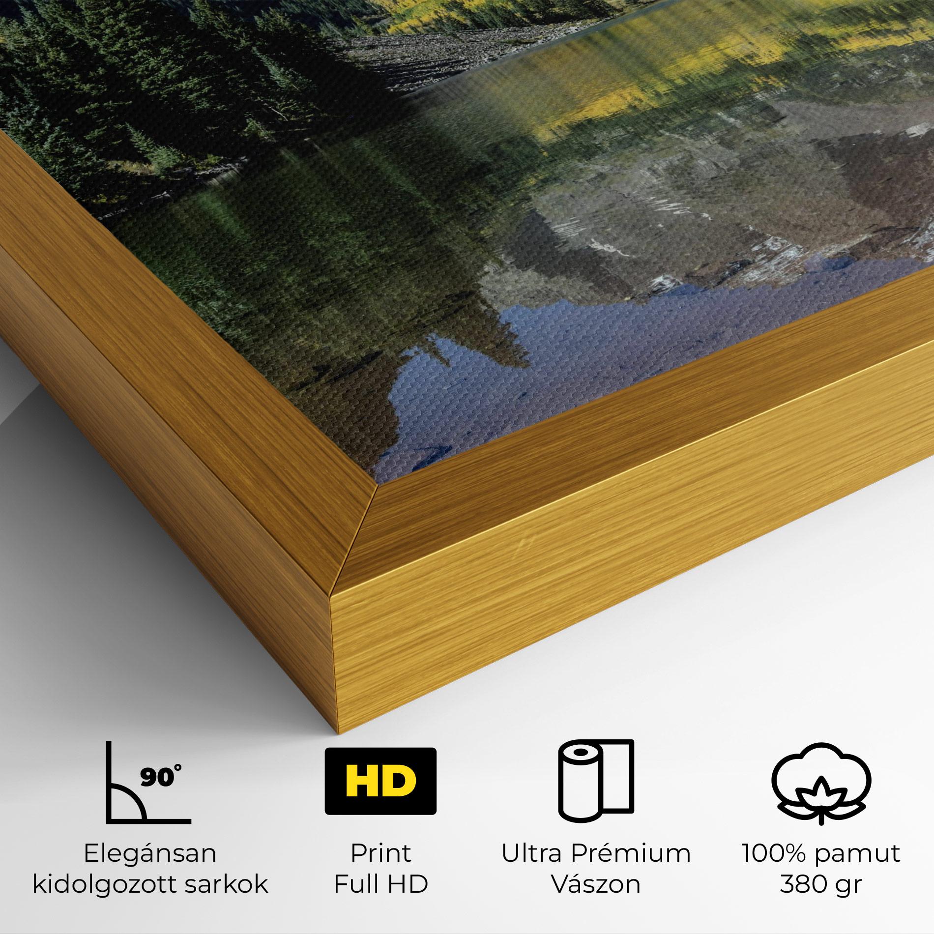 Vászonkép Lake Green Mountain mockup 4