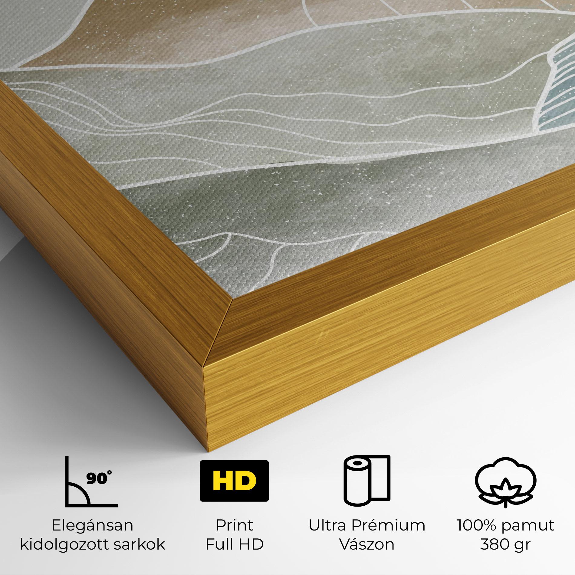 Vászonkép Minimal Mountain mockup 4