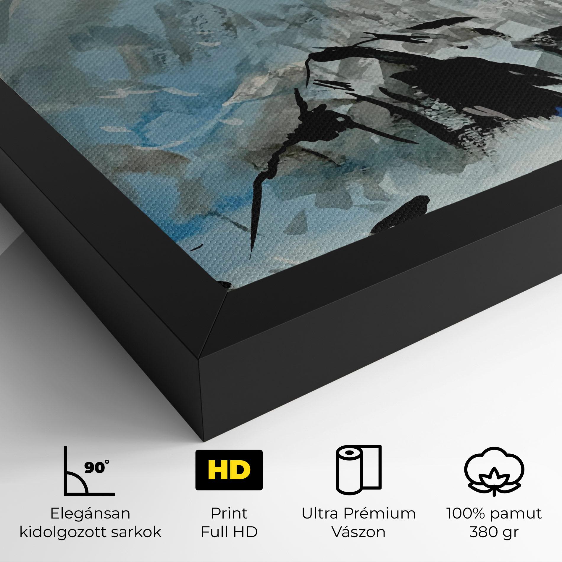 Vászonkép Blue Black Mountain mockup 4