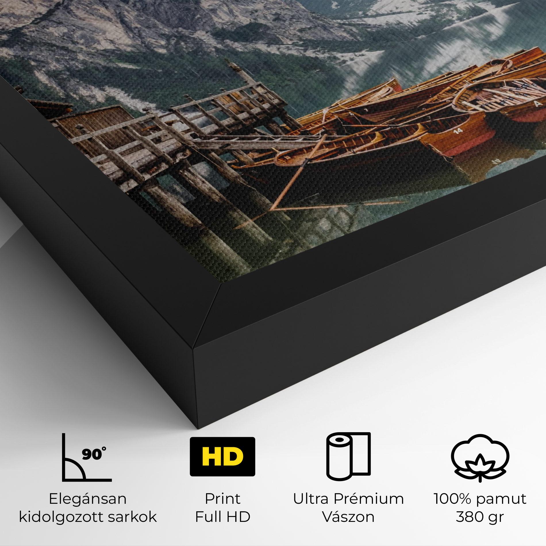 Vászonkép Cabin Lake mockup 4